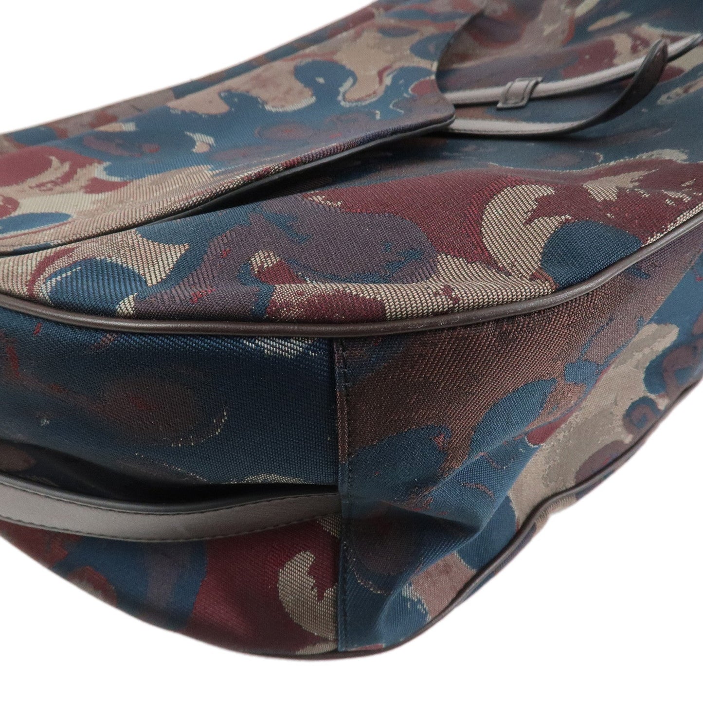 Christian Dior Canvas Leather Saddle Flap Camouflage Messenger Bag【Pre-order】