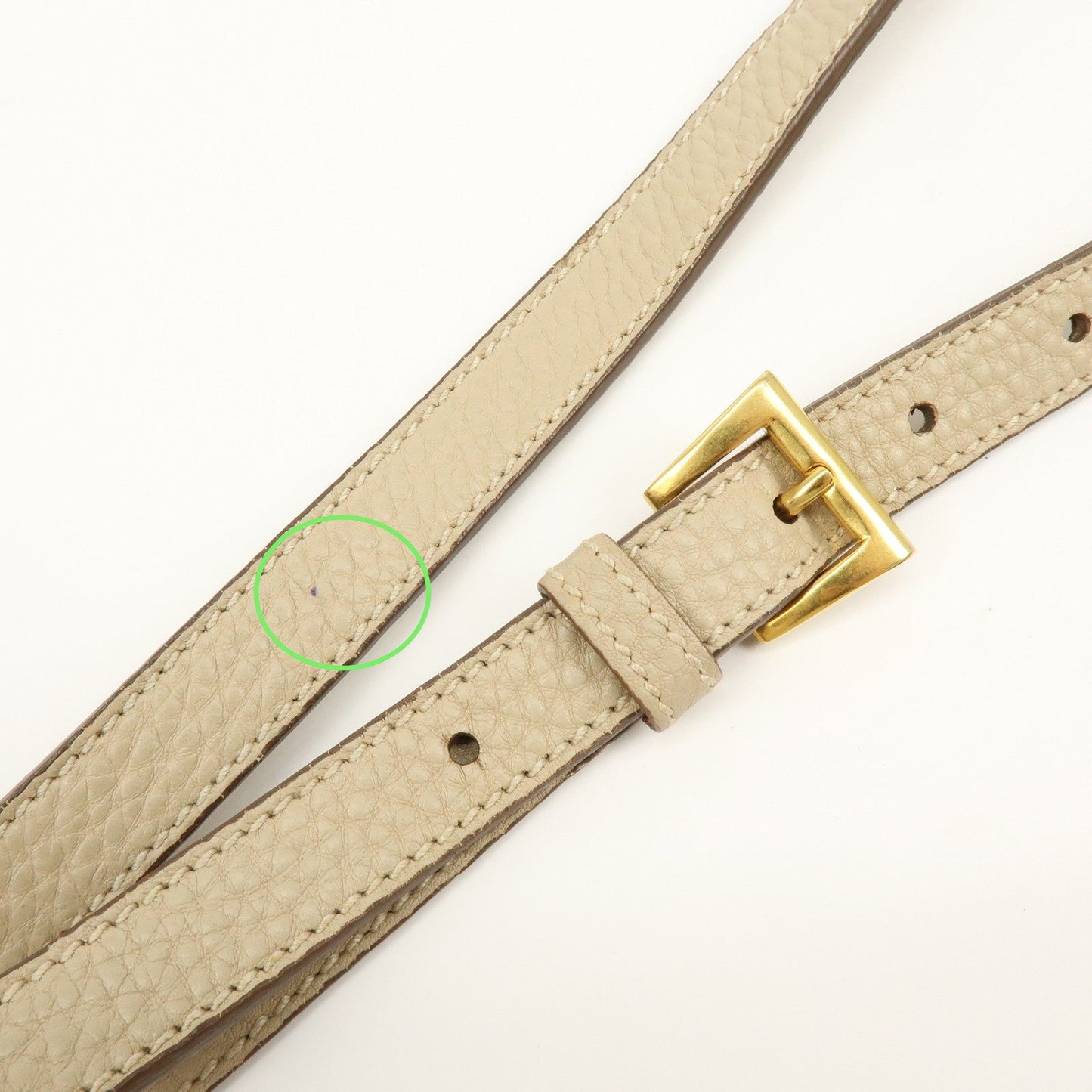 Prada Triangle Logo Leather 2Way Hand Shoulder Bag Beige BN2795【Pre-order】