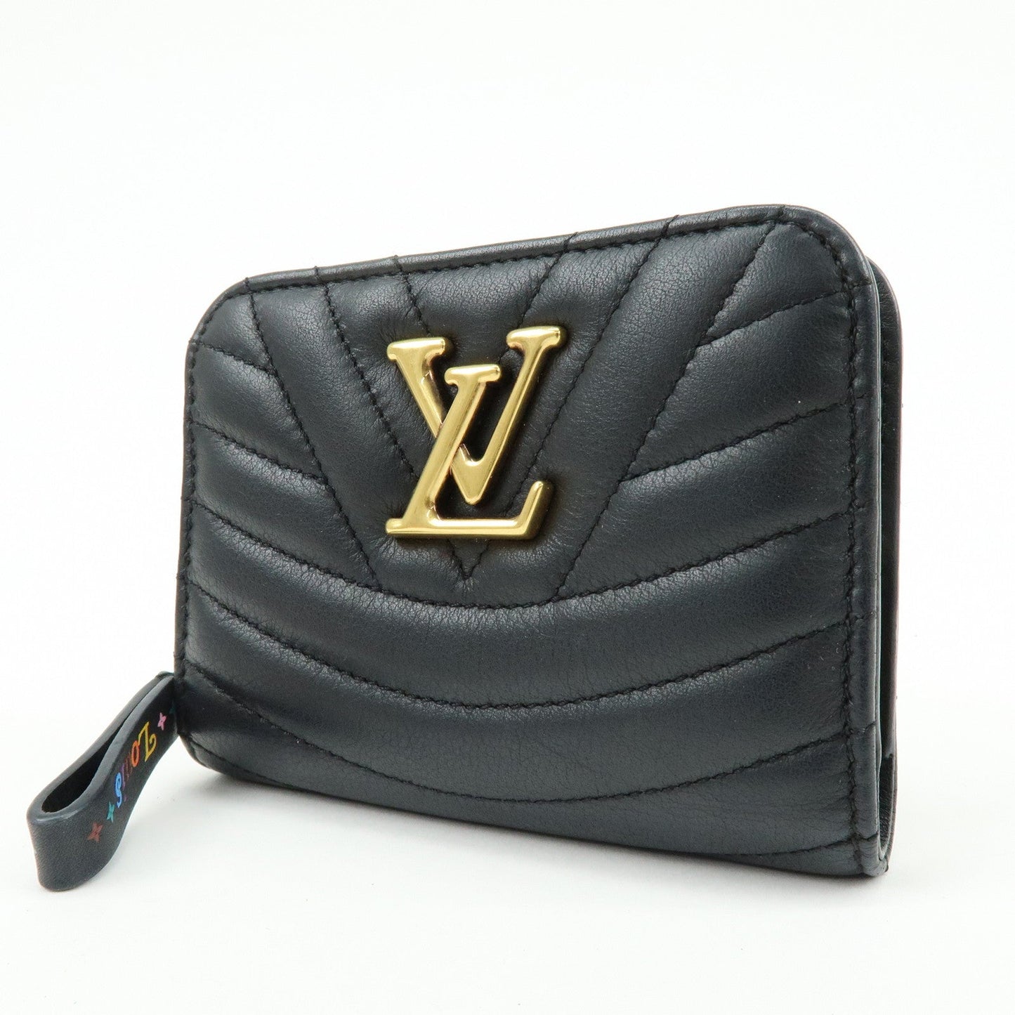 Louis Vuitton New Wave Leather Zippy Compact Wallet Noir M63789【Pre-order】