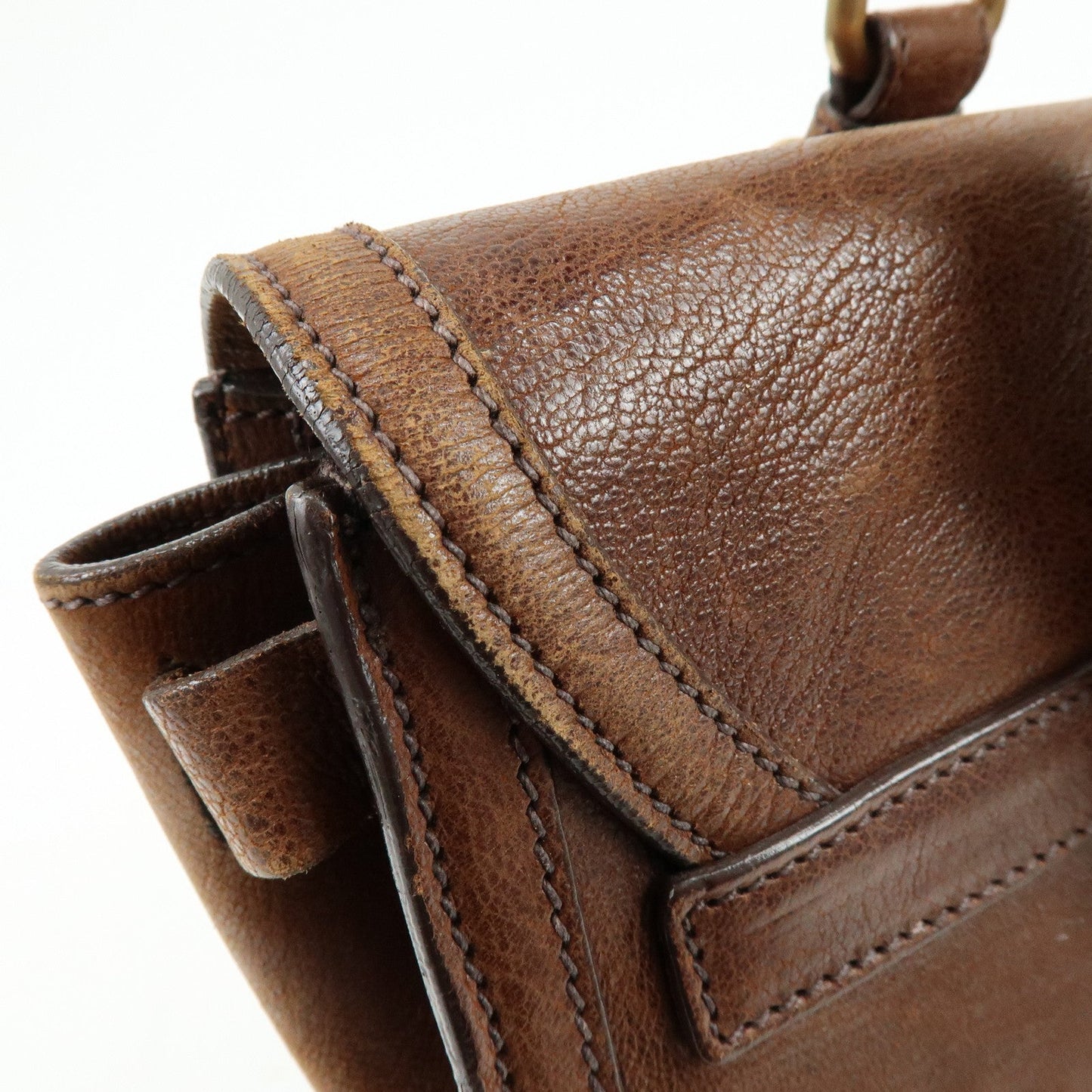 Prada Leather Shoulder Bag Hand Bag Brown BR3130【Pre-order】