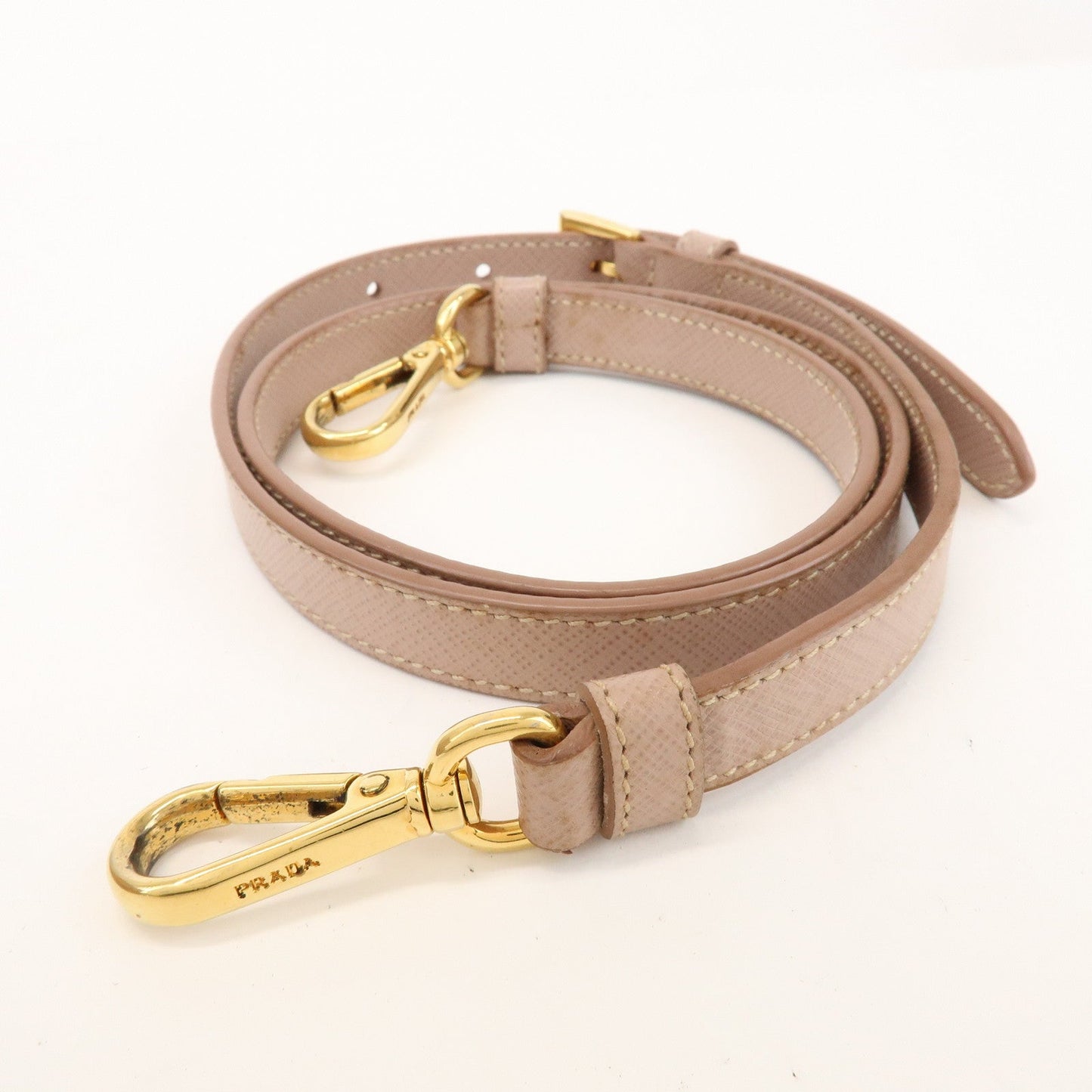 Prada Traingle Logo Galleria 2Way Bag Hand Bag Pink Beige1BA863【Pre-order】