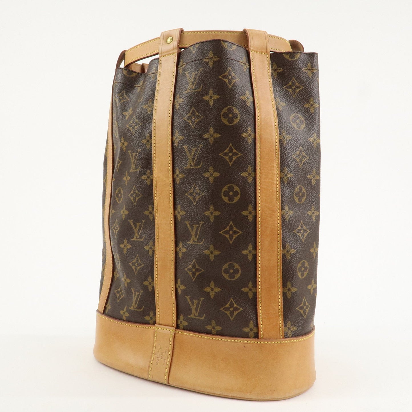 Louis Vuitton Monogram Randonnee PM Laundry Bag Brown M42243 Used【Pre-order】