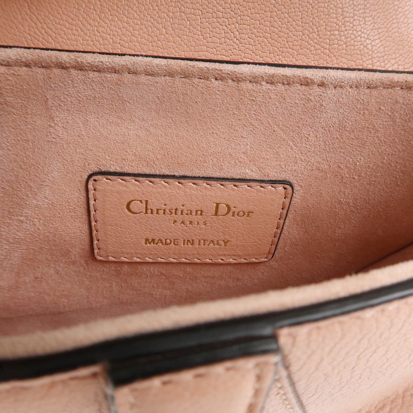 Christian Dior CD Logo Leather Saddle Bag Mini Hand Bag【Pre-order】
