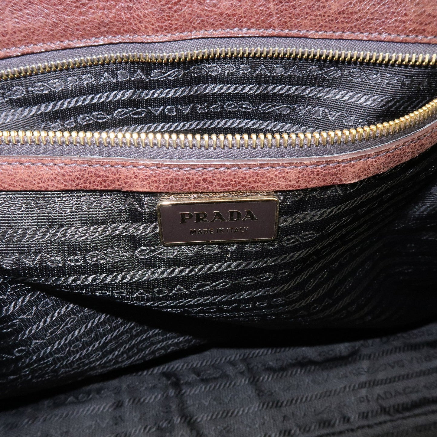 Prada Leather Shoulder Bag Hand Bag Brown BR3130【Pre-order】