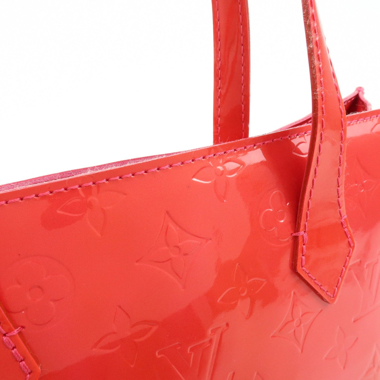 Louis Vuitton Monogram Vernis Wilshire PM Hand Bag Rose Pop M93643【Pre-order】