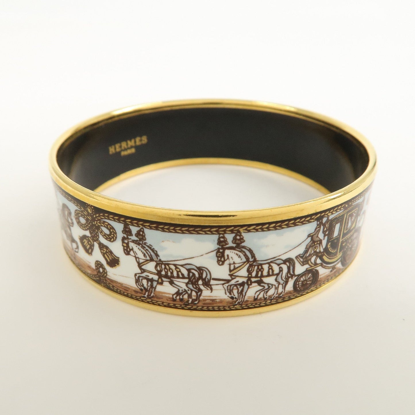 Hermes Email GM Gold Plated Bangle Bracelet【Pre-order】