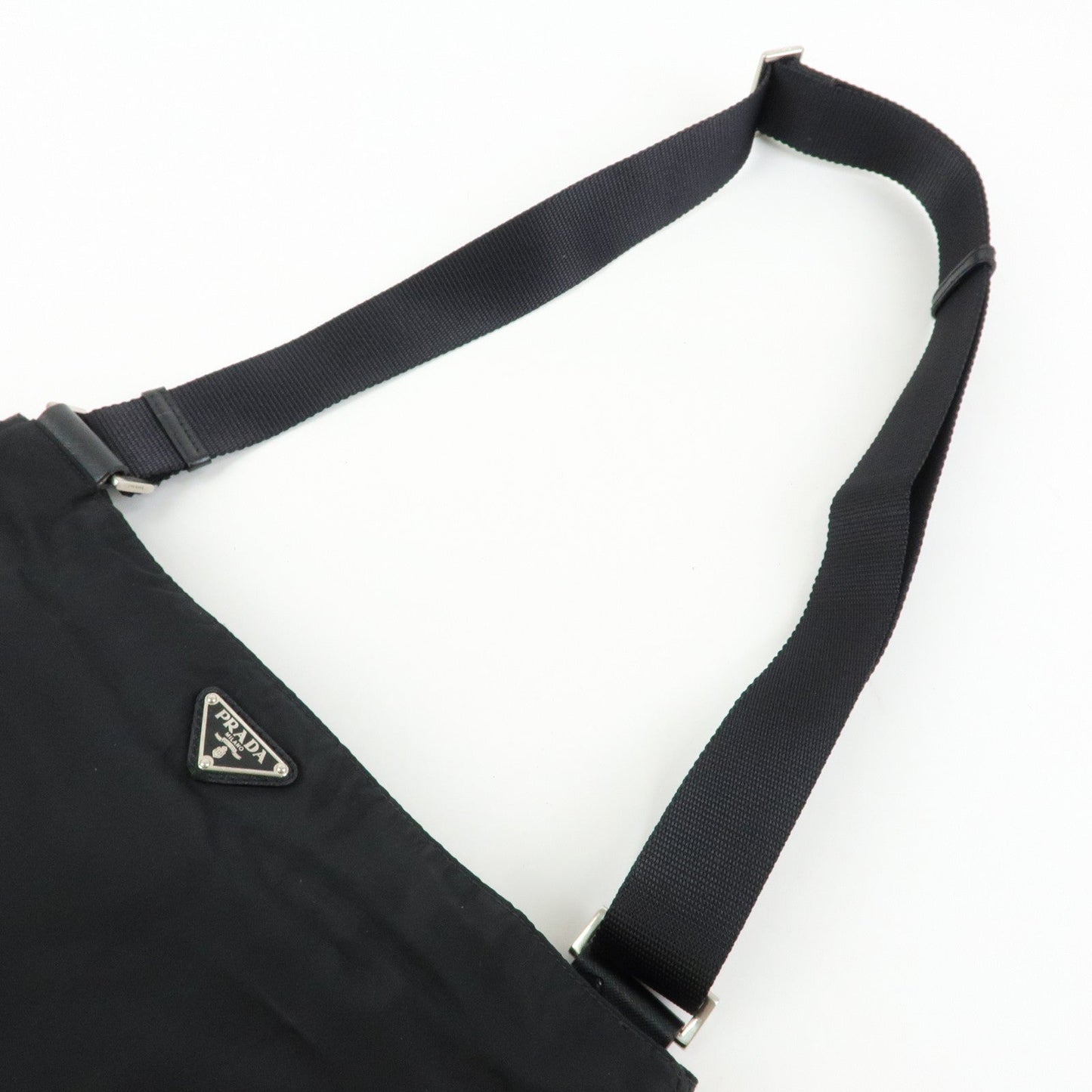 Prada Triangle Logo Nylon Shoulder Bag Crossbody Bag Black【Pre-order】