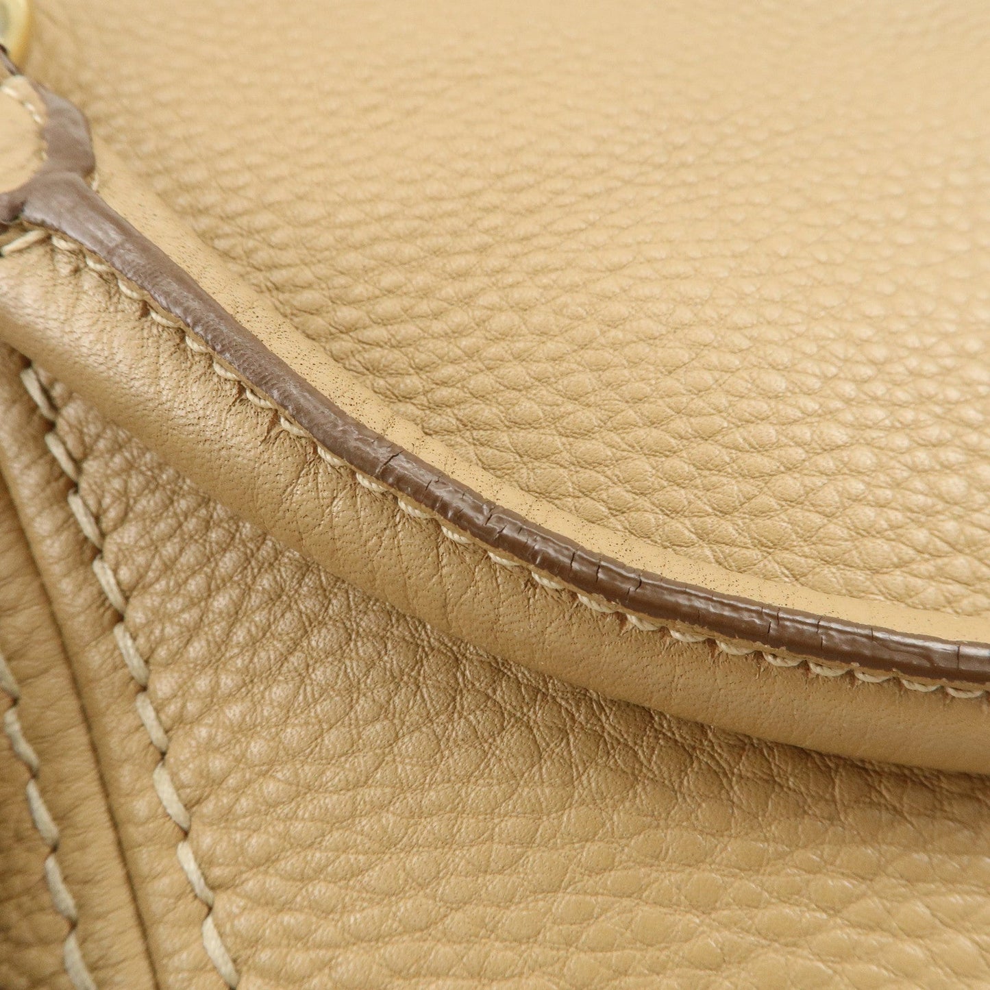 Prada Logo Leather 2Way Bag Hand Bag Shoulder Bag Camel【Pre-order】