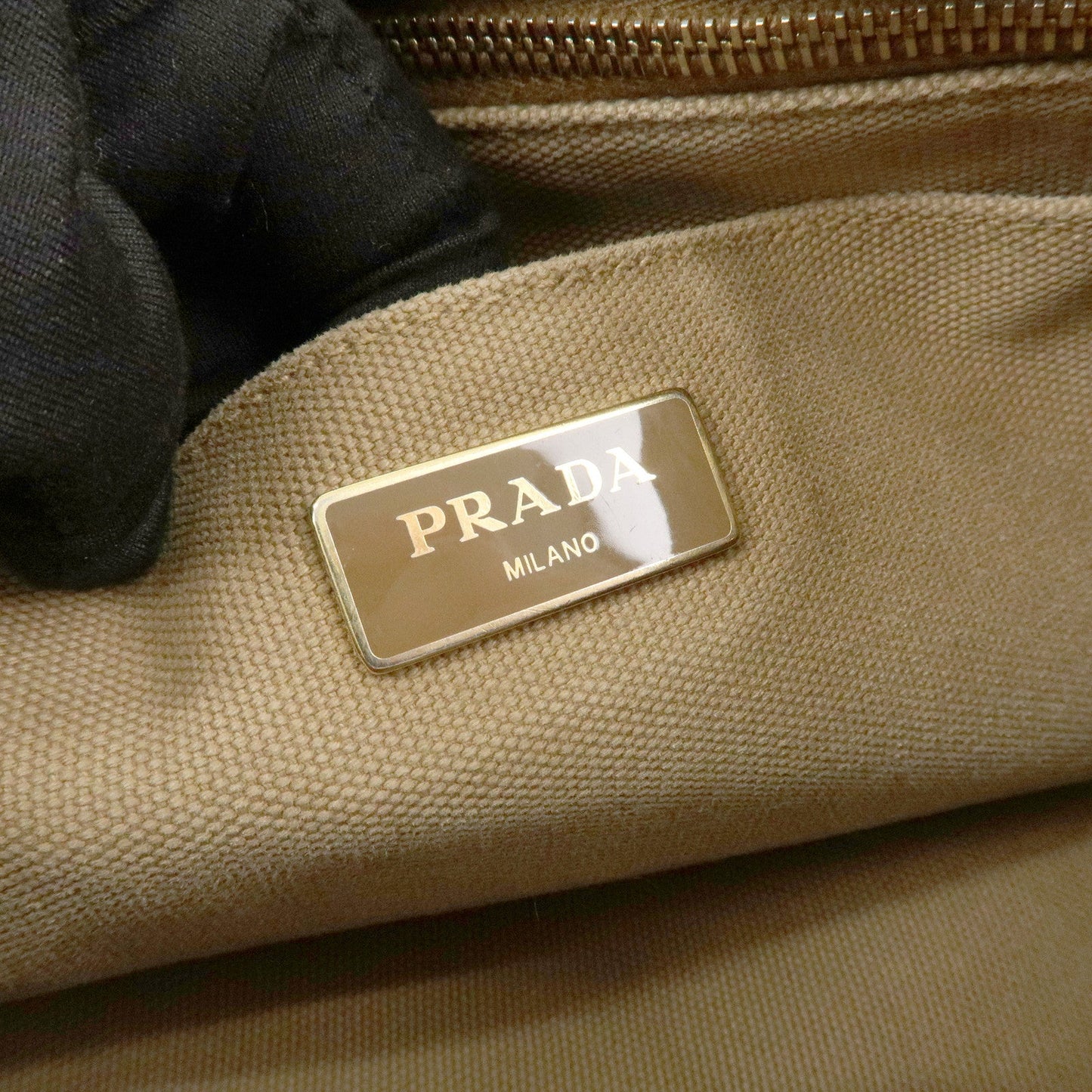 Prada Logo Canapa Mini Canvas 2Way Bag Hand Bag Beige 1BG439【Pre-order】