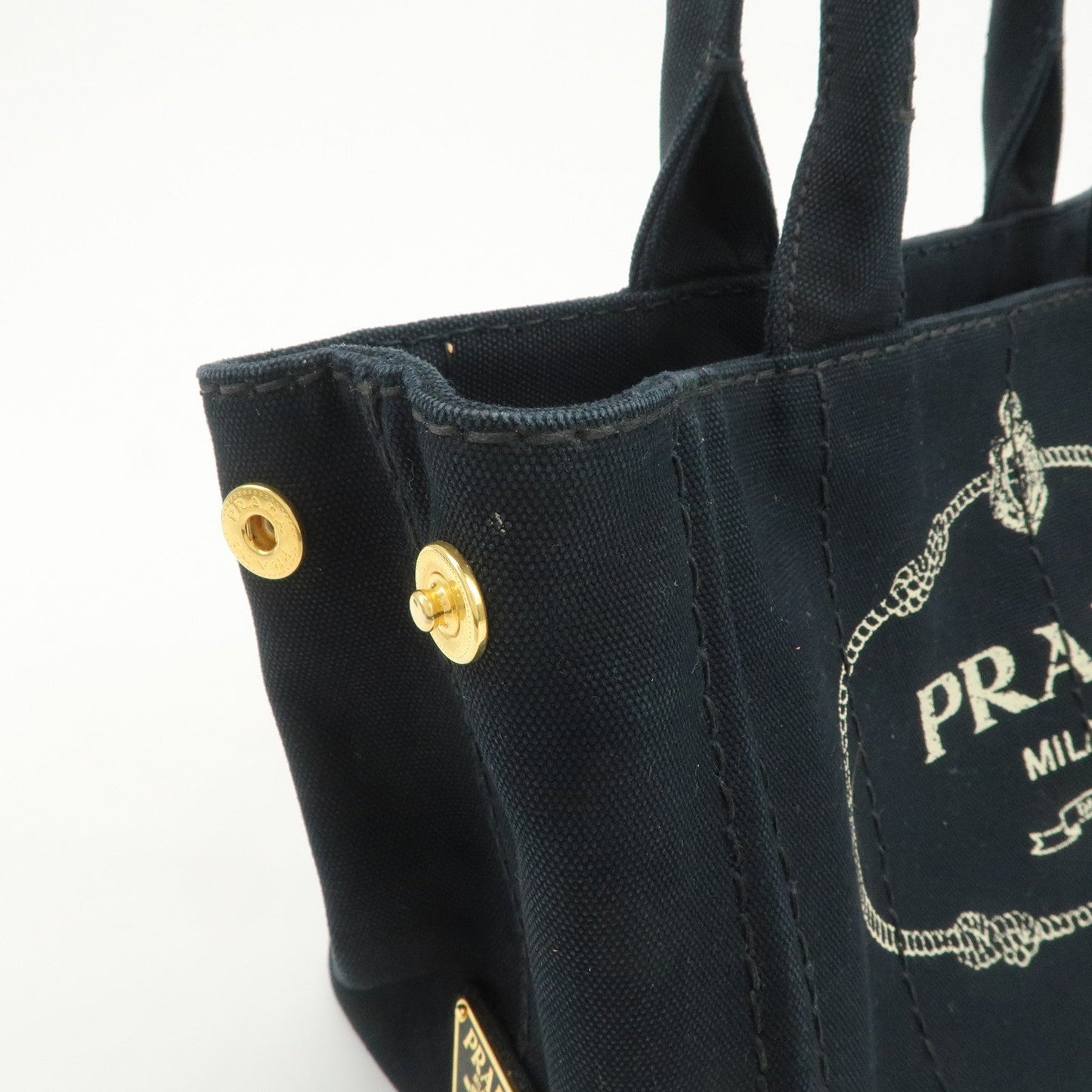 Prada Logo Canapa Mini Canvas 2Way Bag Hand Bag Shoulder Bag 1BG439【Pre-order】