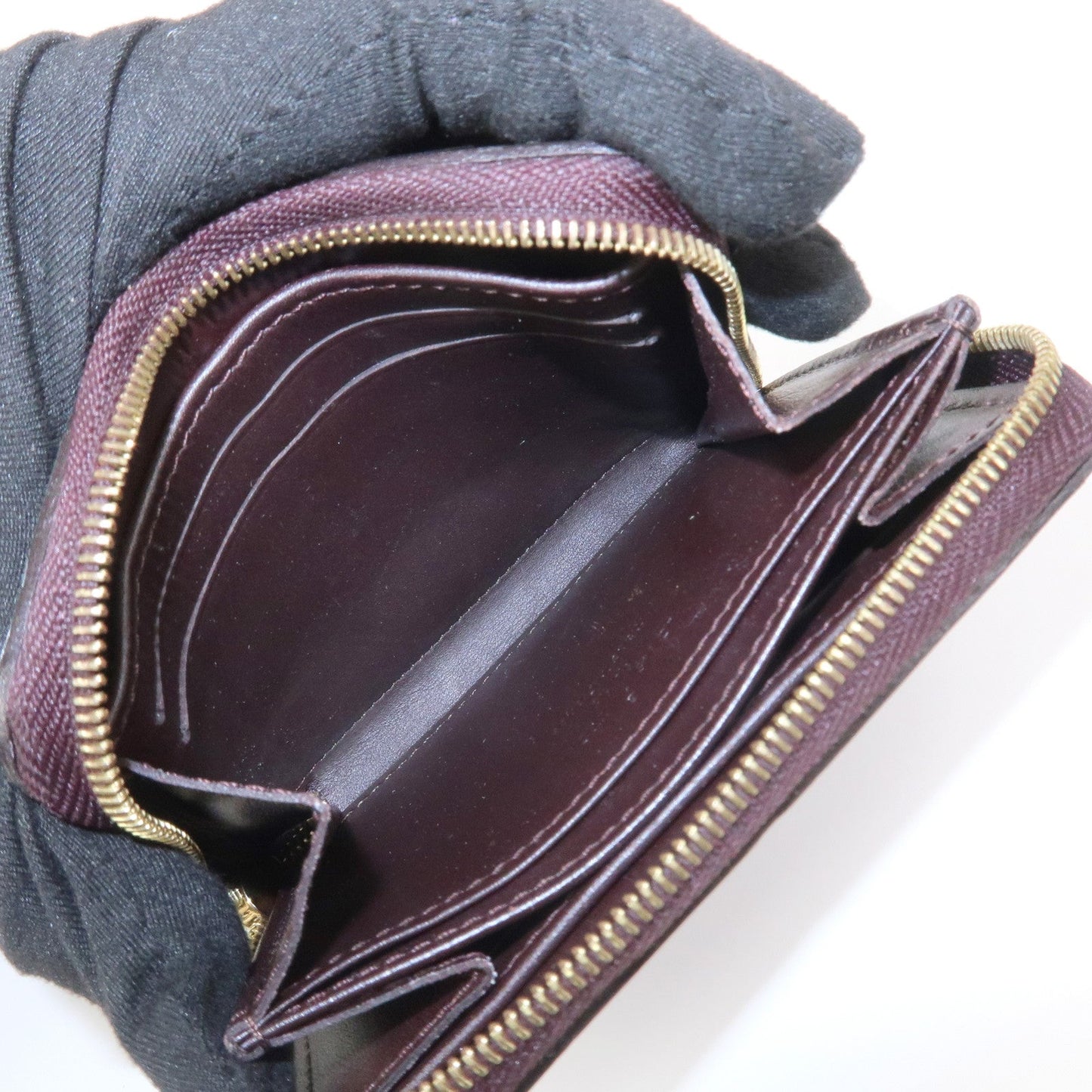 Louis Vuitton Monogram Vernis Zippy Coin Purse Amarante M93607【Pre-order】