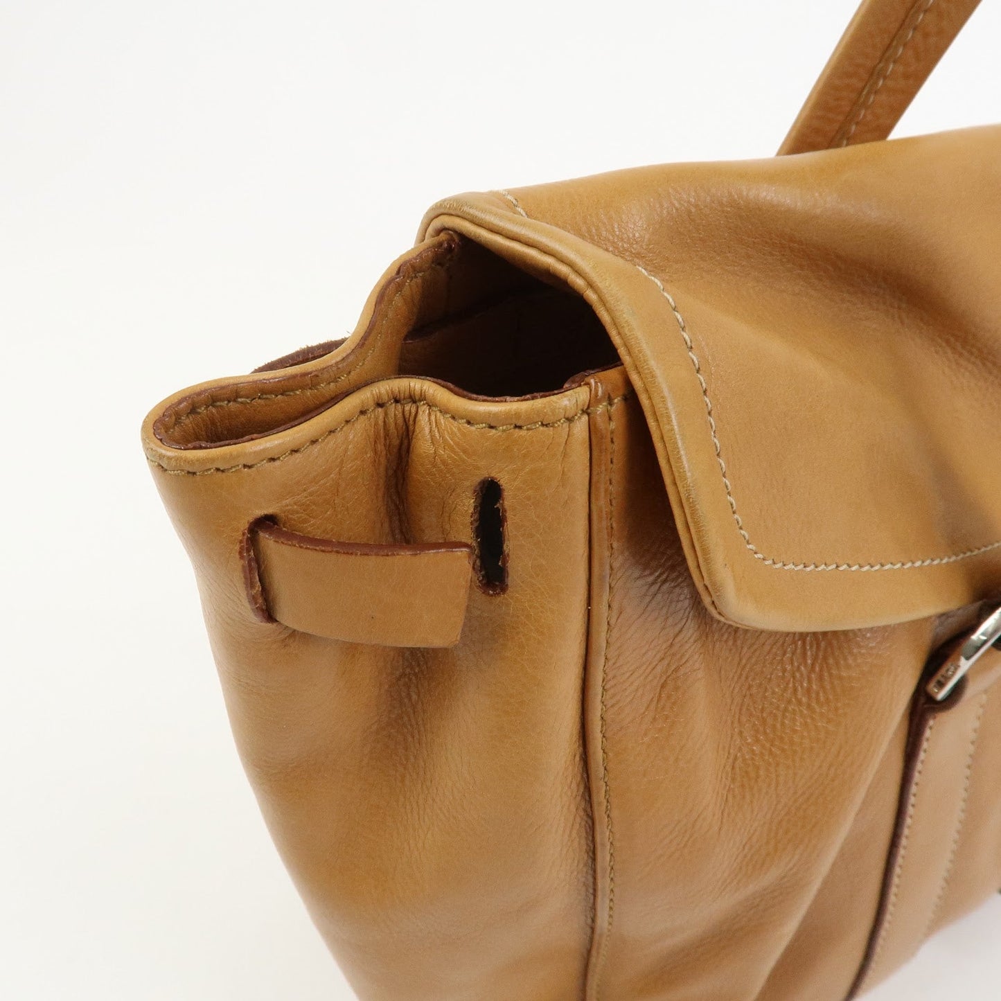 Prada Triangle Logo Leather Nylon Shoulder Bag Brown BR2418【Pre-order】