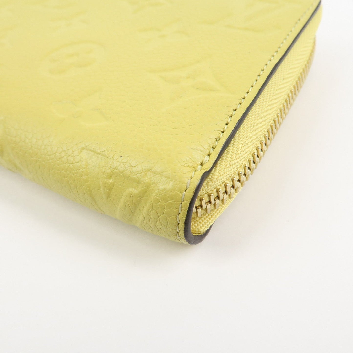 Louis Vuitton Monogram Empreinte Round Zippy Wallet Jaune M82043【Pre-order】