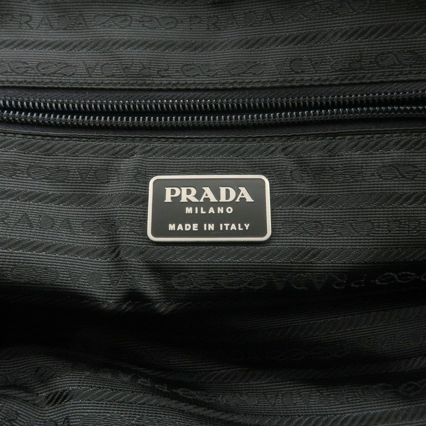 Prada Triangle Logo Nylon Leather Hand Bag Boston Bag Black【Pre-order】