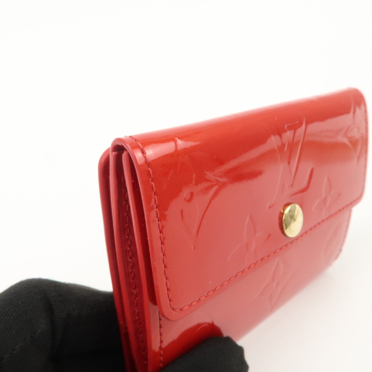 Louis Vuitton Monogram Vernis Ludlow Bi-fold Wallet Rouge M91090【Pre-order】