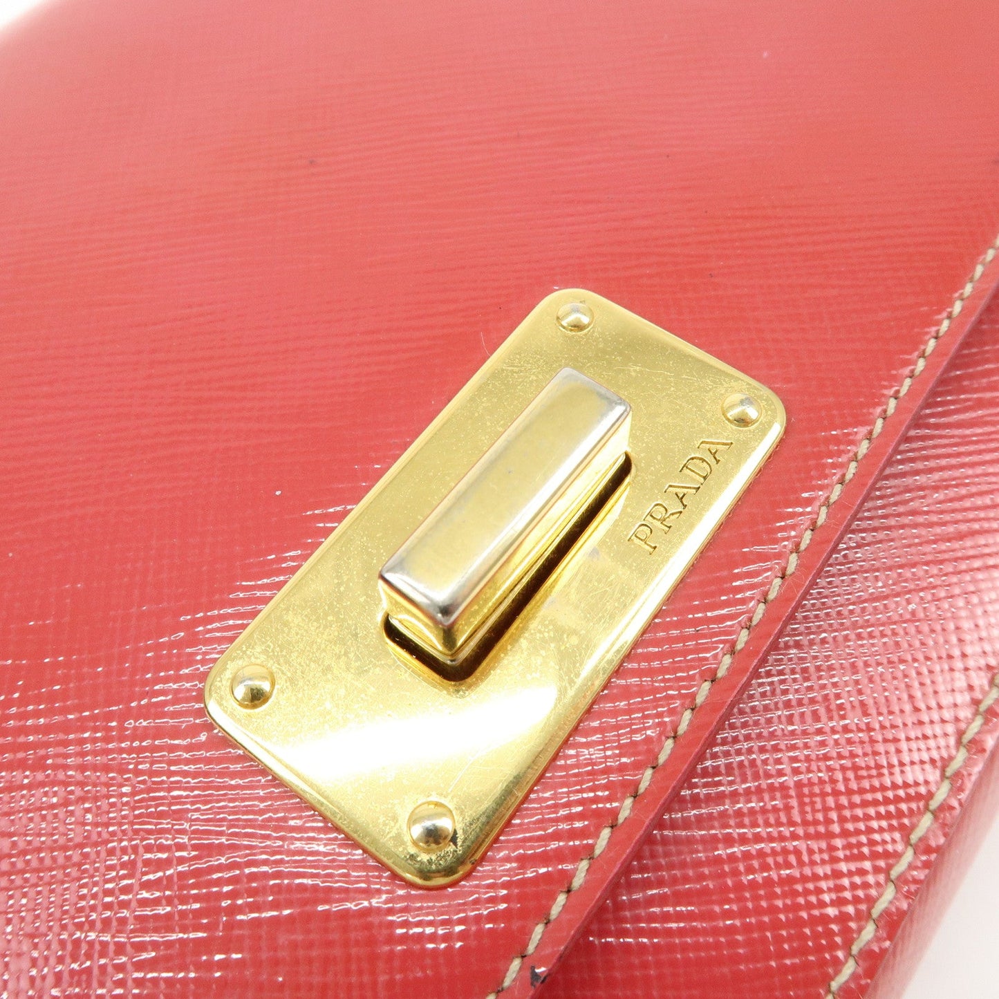 Prada Patent Leather 2Way Shoulder Chain Bag Hand Bag Pink【Pre-order】