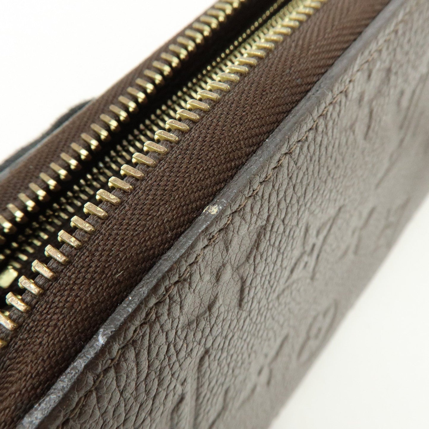 Louis Vuitton Monogram Empreinte Round Zippy Wallet Terre M60548【Pre-order】