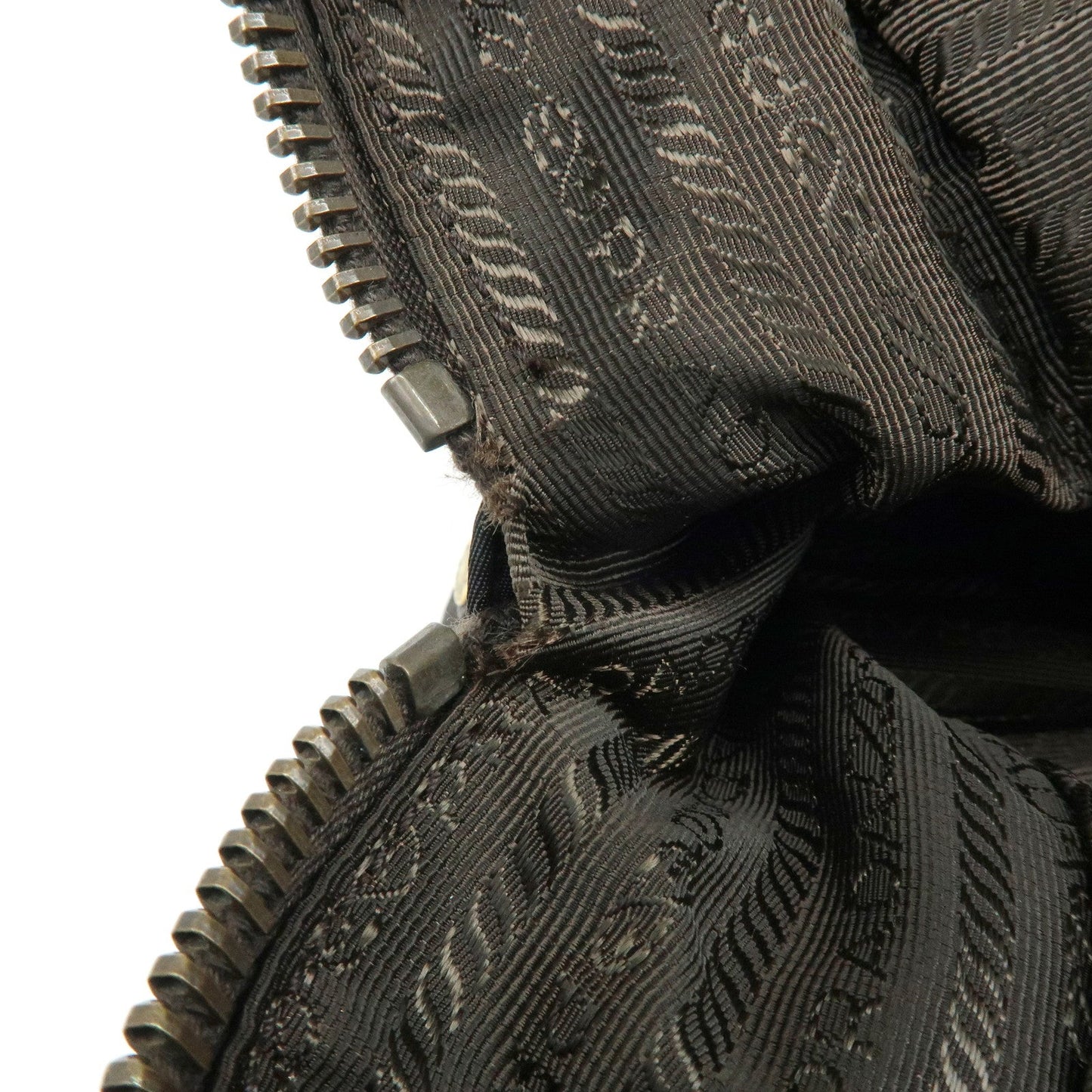 Prada Triangle Logo Nylon Leather 2Way Hand Shoulder Bag Black【Pre-order】