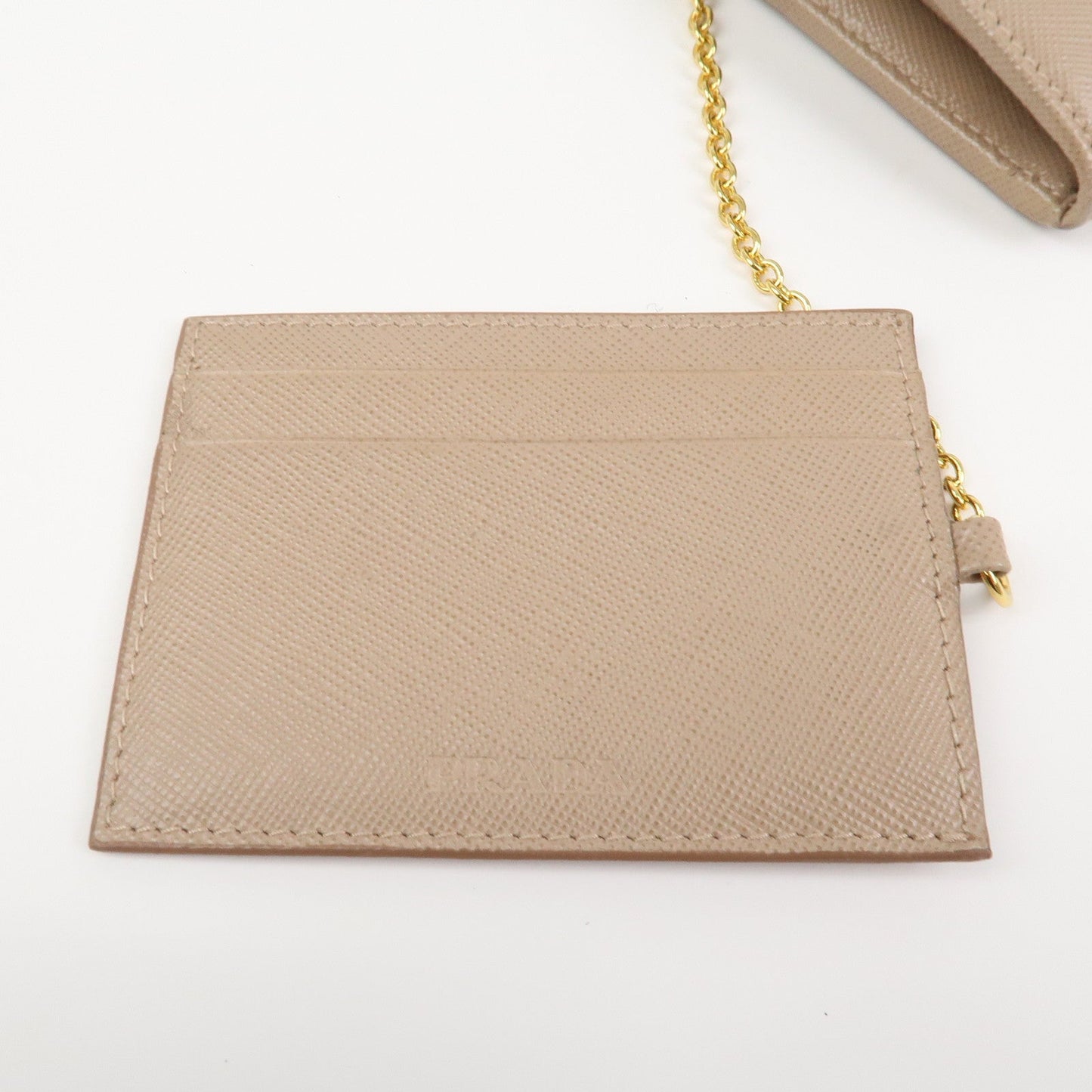 Prada Triangle Logo Saffiano Leather Long Wallet Beige 1MH132【Pre-order】