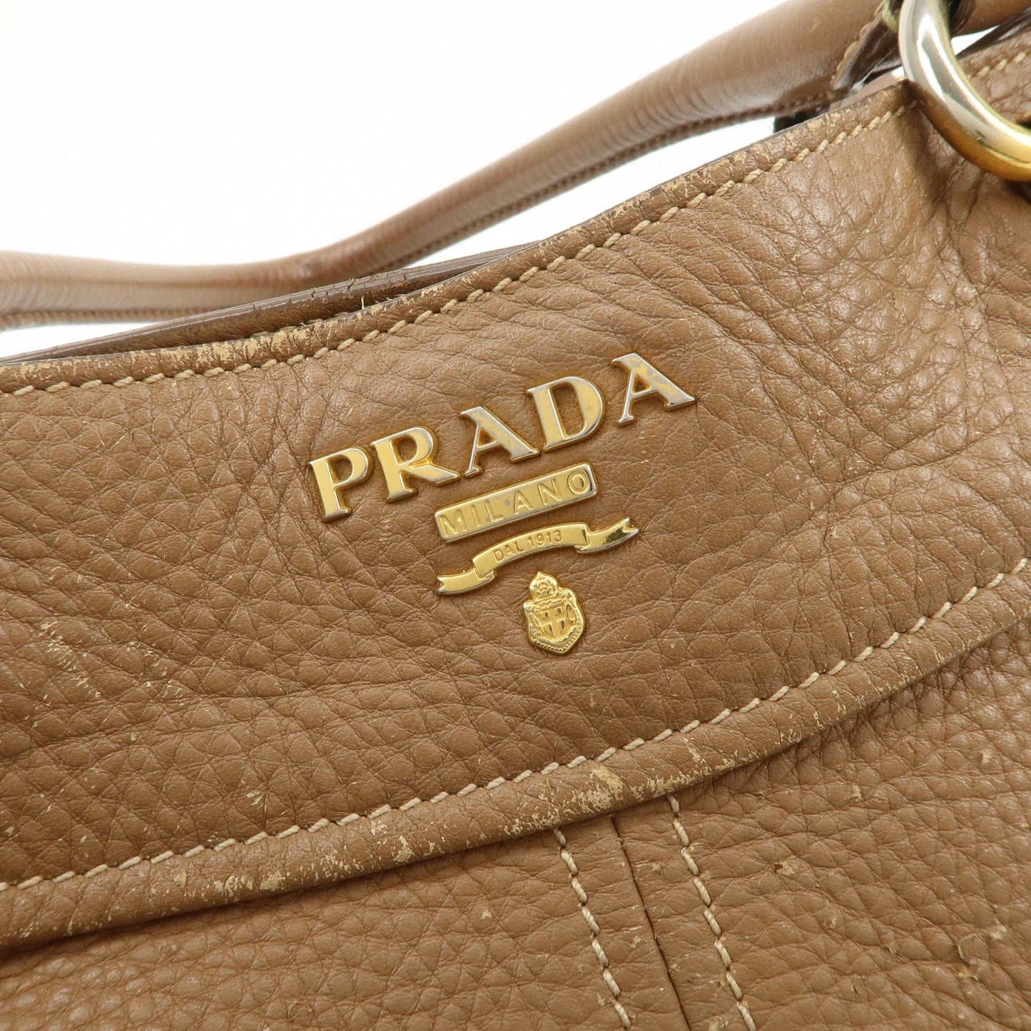 Prada Calf Leather 2Way Bag Hand Bag Shoulder Bag Brown【Pre-order】