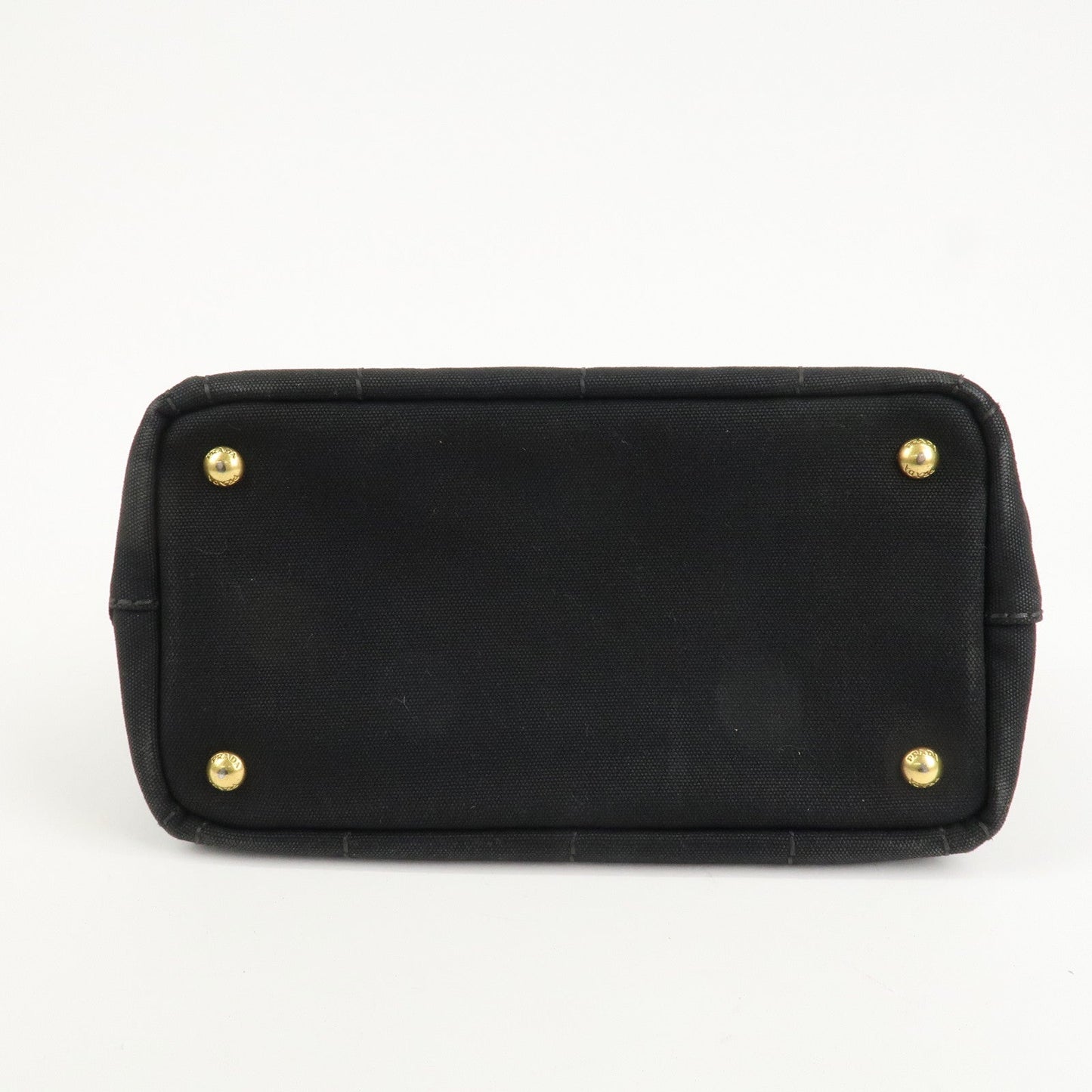 Prada Canapa Mini Canvas 2Way Hand Bag Tote Bag Black 1BG439 Used【Pre-order】