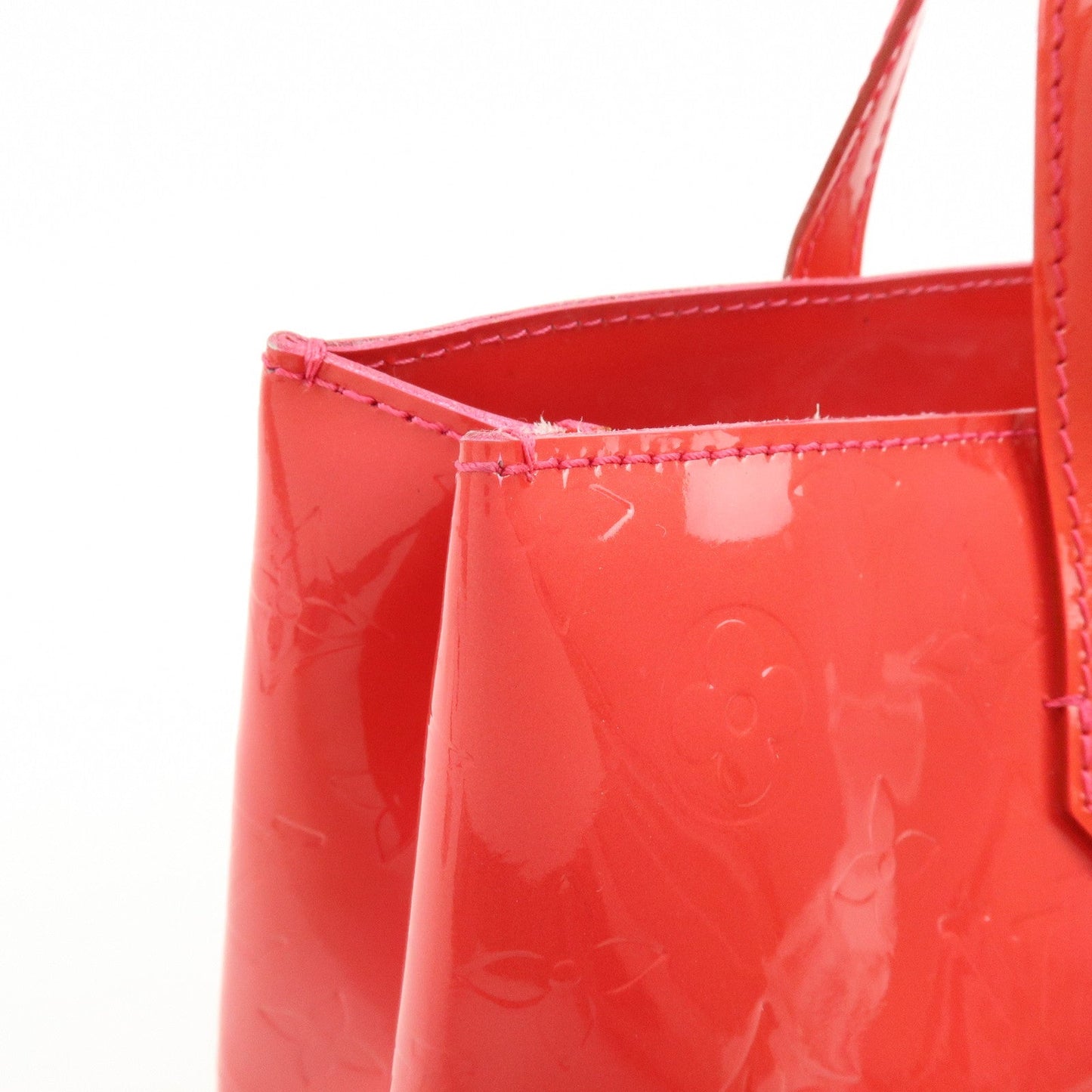 Louis Vuitton Monogram Vernis Wilshire PM Hand Bag Rose Pop M93643【Pre-order】