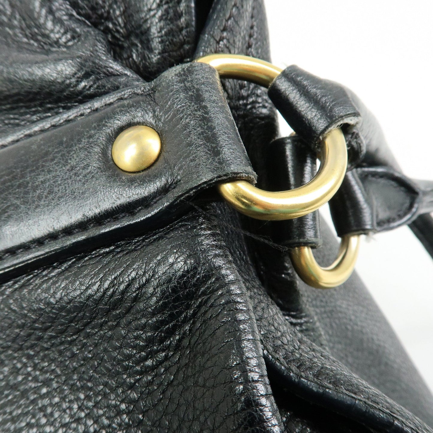 Prada Logo Leather 2Way Bag Hand Bag Shoulder Bag Black BR4083【Pre-order】