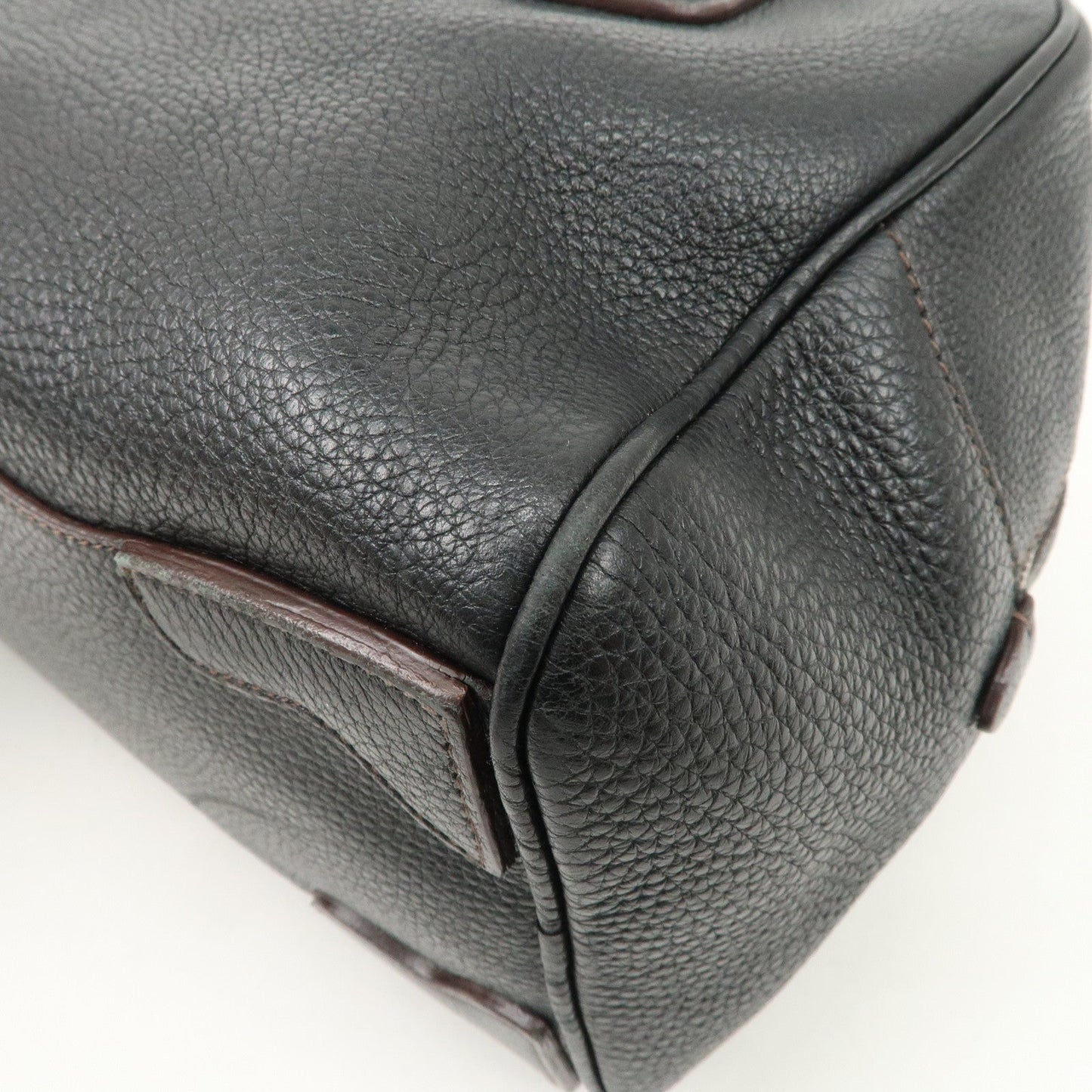 Prada Logo Leather Hand Bag Mini Boston Bag Black BL0471 Used【Pre-order】