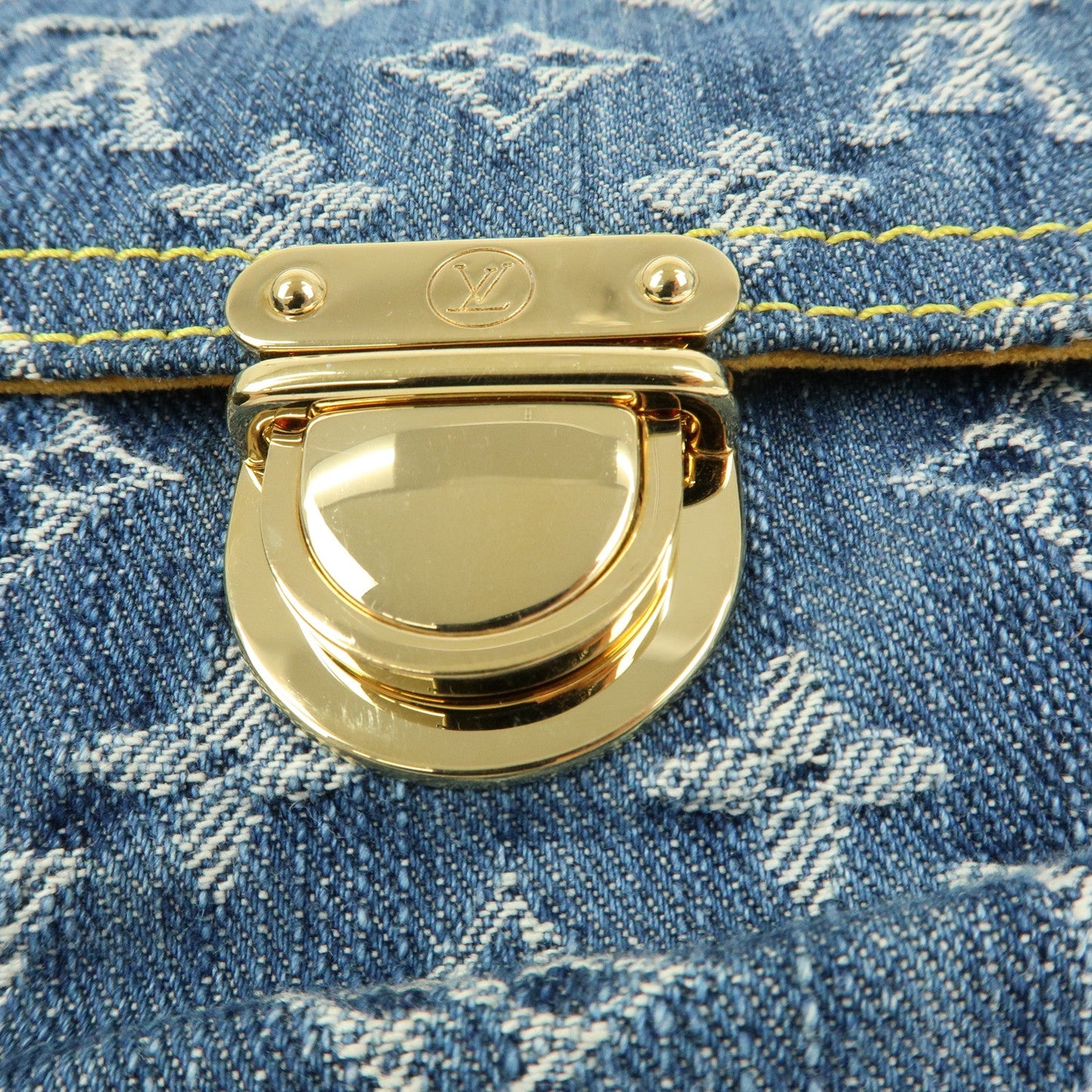 Louis Vuitton Monogram Denim Pochette Plat Pouch Clutch Bag M95007【Pre-order】