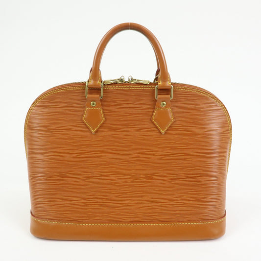 Louis Vuitton Epi Alma PM Lether Hand Bag Zipang Gold M52148【Pre-order】