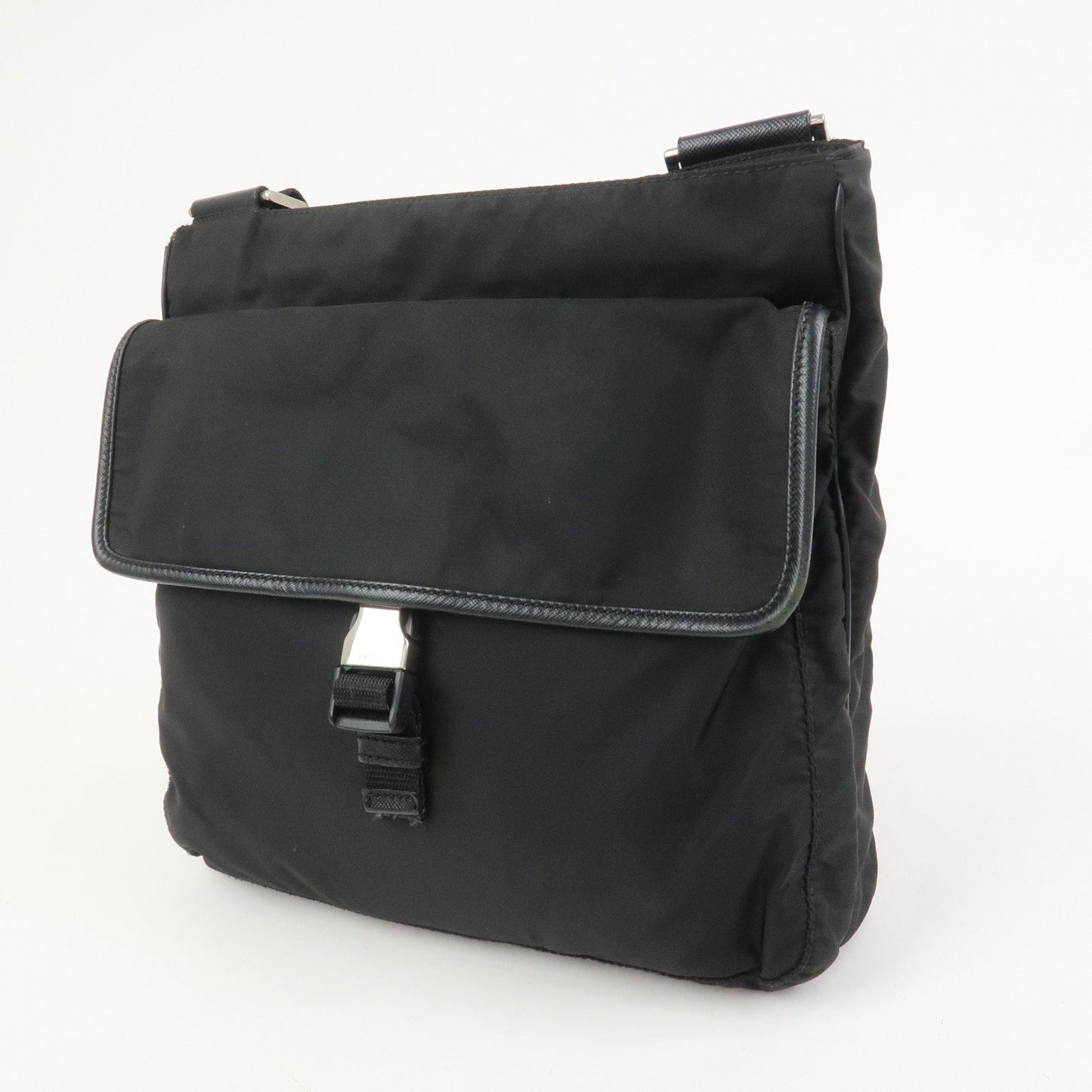 Prada Nylon Saffiano Leather Shoulder Bag Black VA0269【Pre-order】