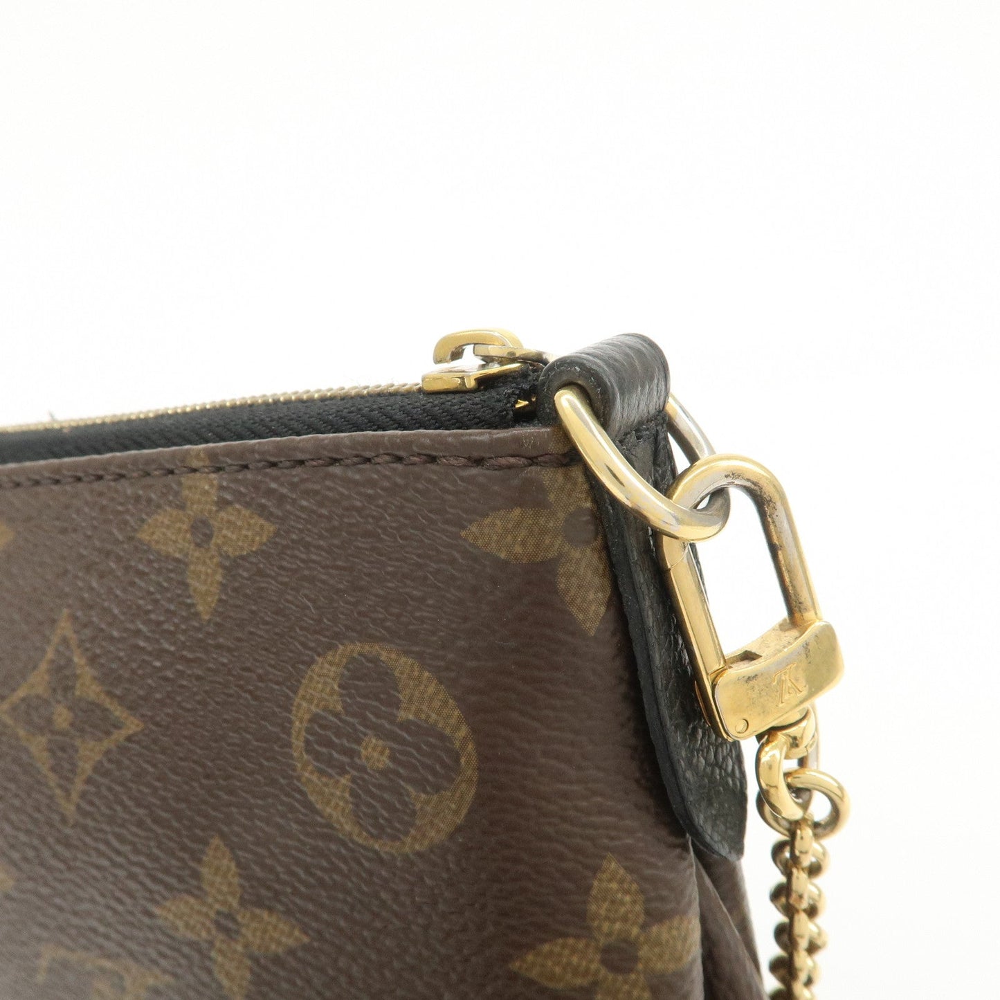 Louis Vuitton Monogram Pallas Clutch 2Way Shoulder Bag Noir M41639【Pre-order】