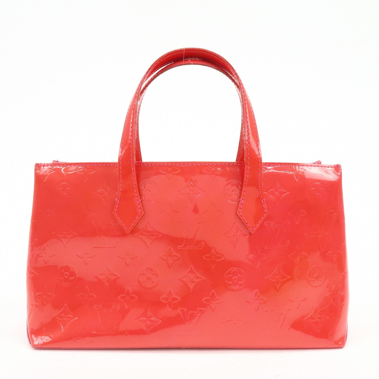 Louis Vuitton Monogram Vernis Wilshire PM Hand Bag Rose Pop M93643【Pre-order】