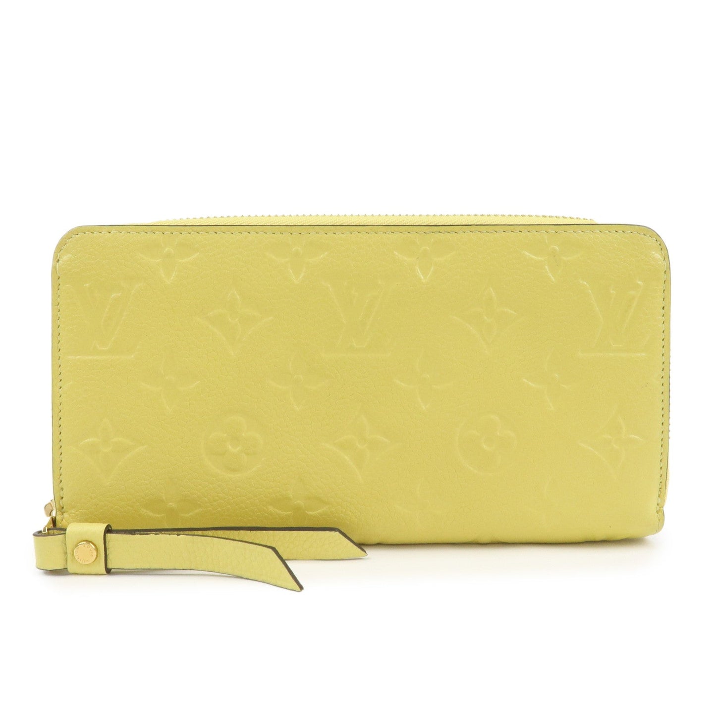 Louis Vuitton Monogram Empreinte Round Zippy Wallet Jaune M82043【Pre-order】