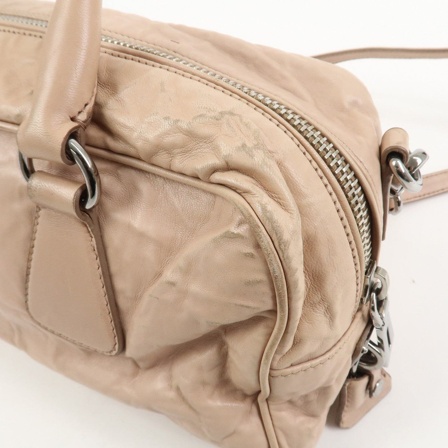 Prada Nappa Leather 2Way Bag Hand Bag Shoulder Bag Light Pink【Pre-order】