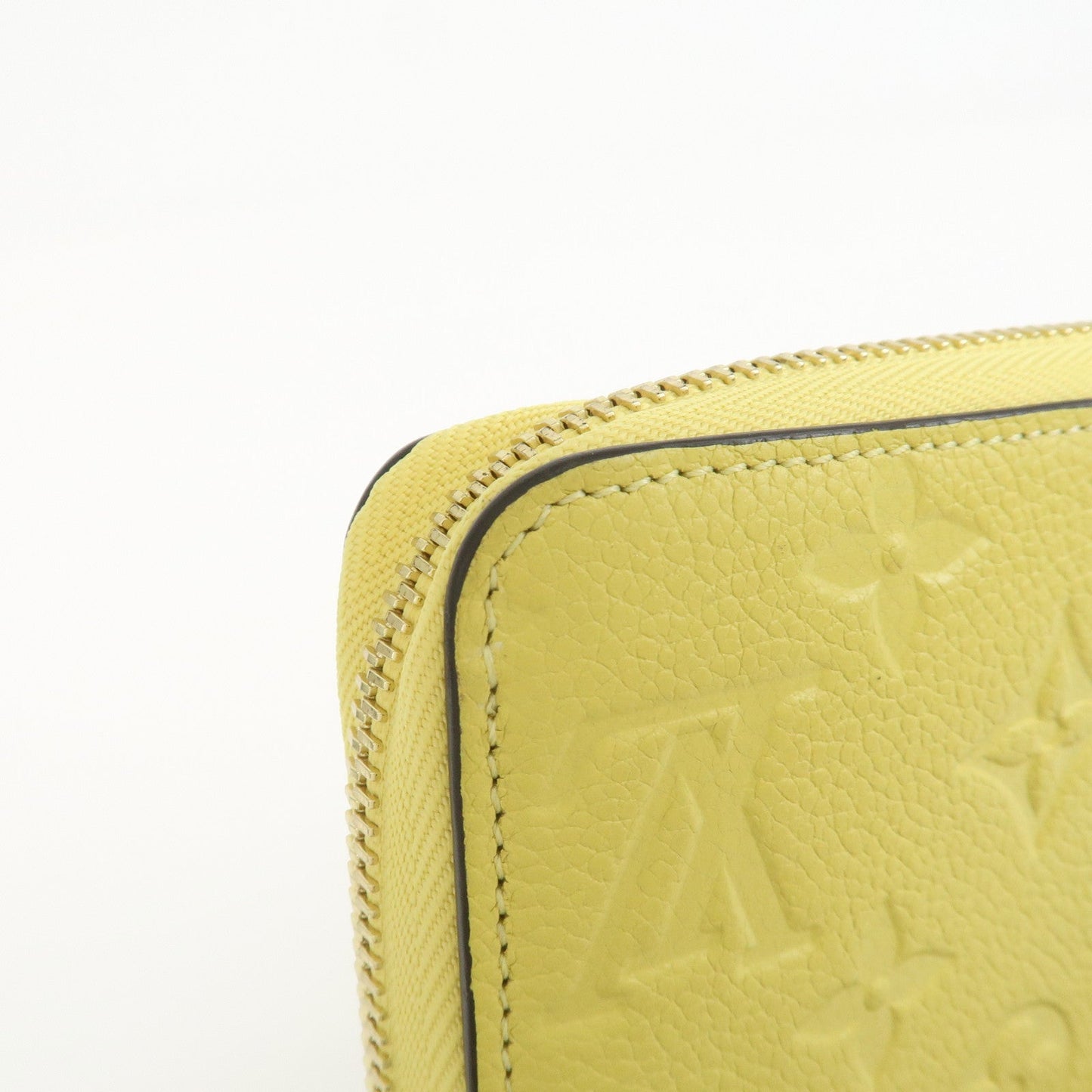 Louis Vuitton Monogram Empreinte Round Zippy Wallet Jaune M82043【Pre-order】