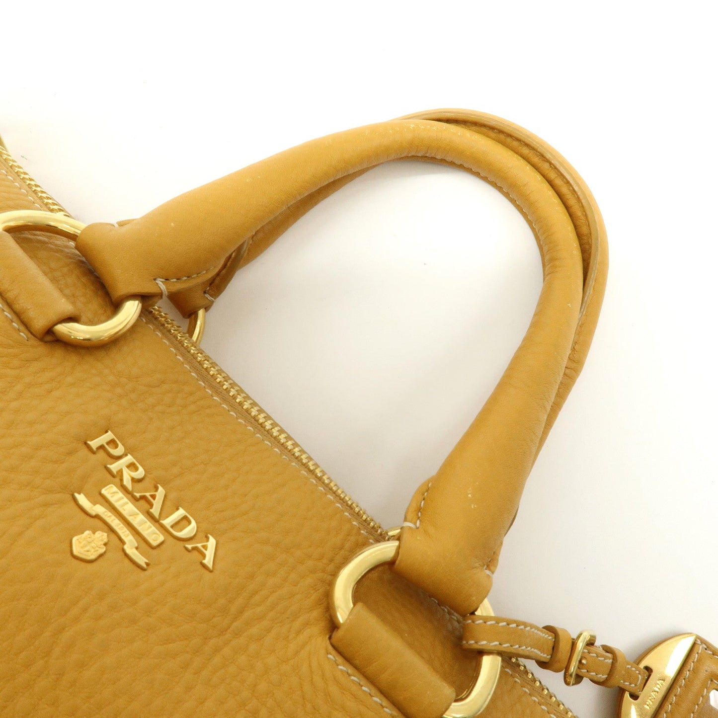Prada Triangle Logo Leather 2Way Bag Hand Bag Shoulder Bag BL0778【Pre-order】
