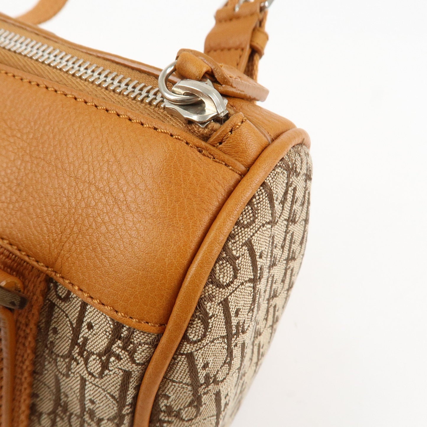 Christian Dior Trotter Canvas Leather Mini Boston Bag Hand Bag【Pre-order】