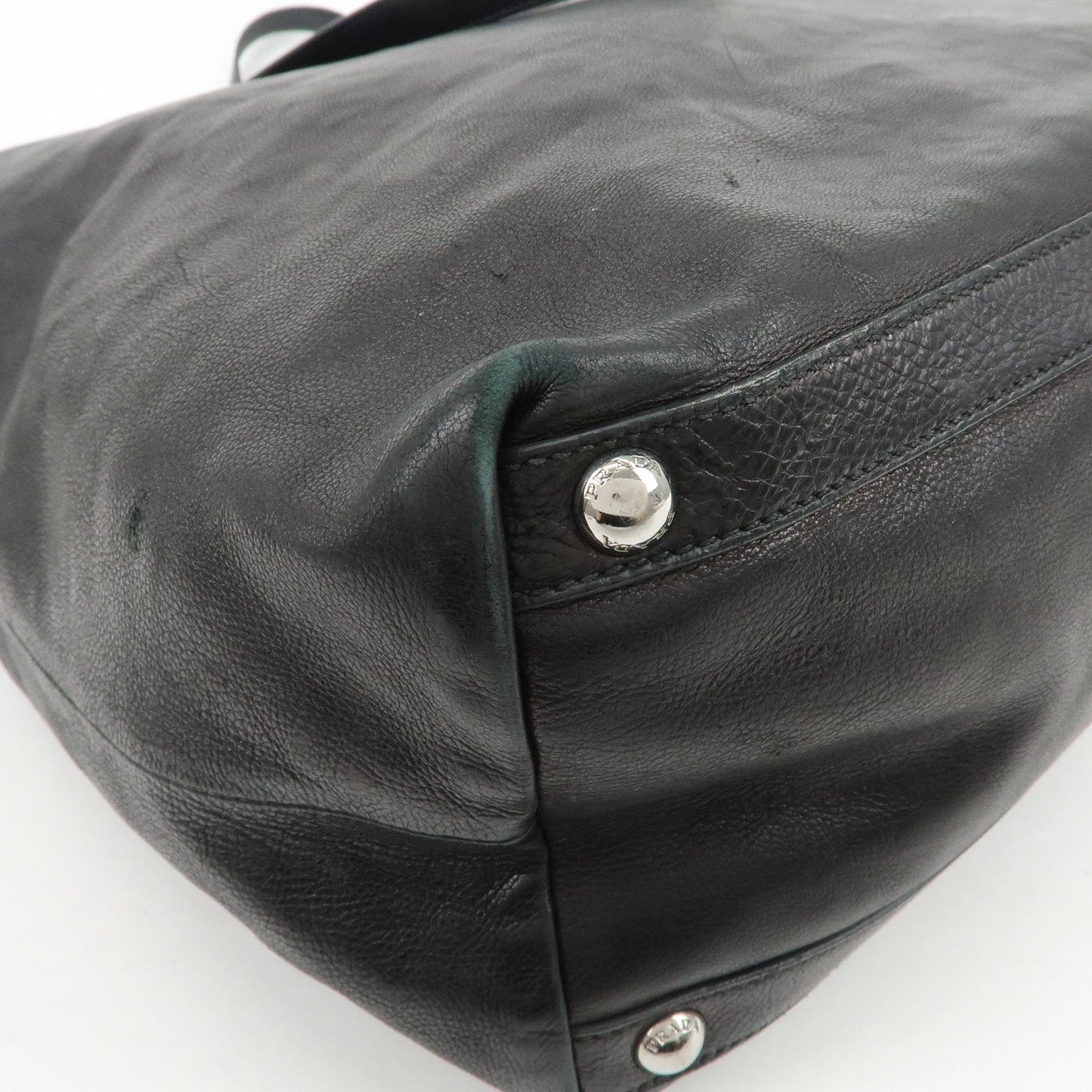 Prada Leather 2Way Bag Tote Bag Shoulder Bag Black VA0801【Pre-order】