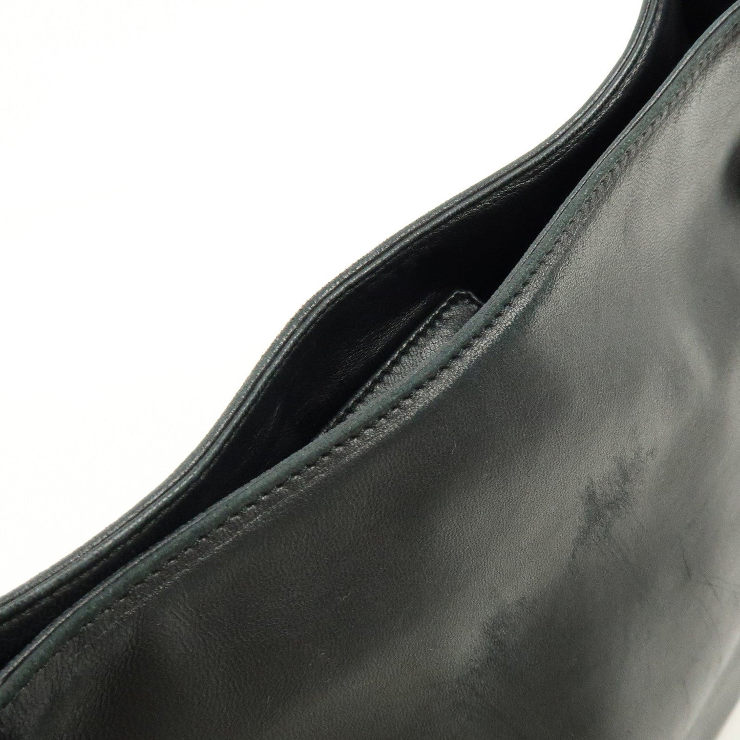 Prada Leather Plastic Hobo Shoulder Bag Hand Bag Black【Pre-order】