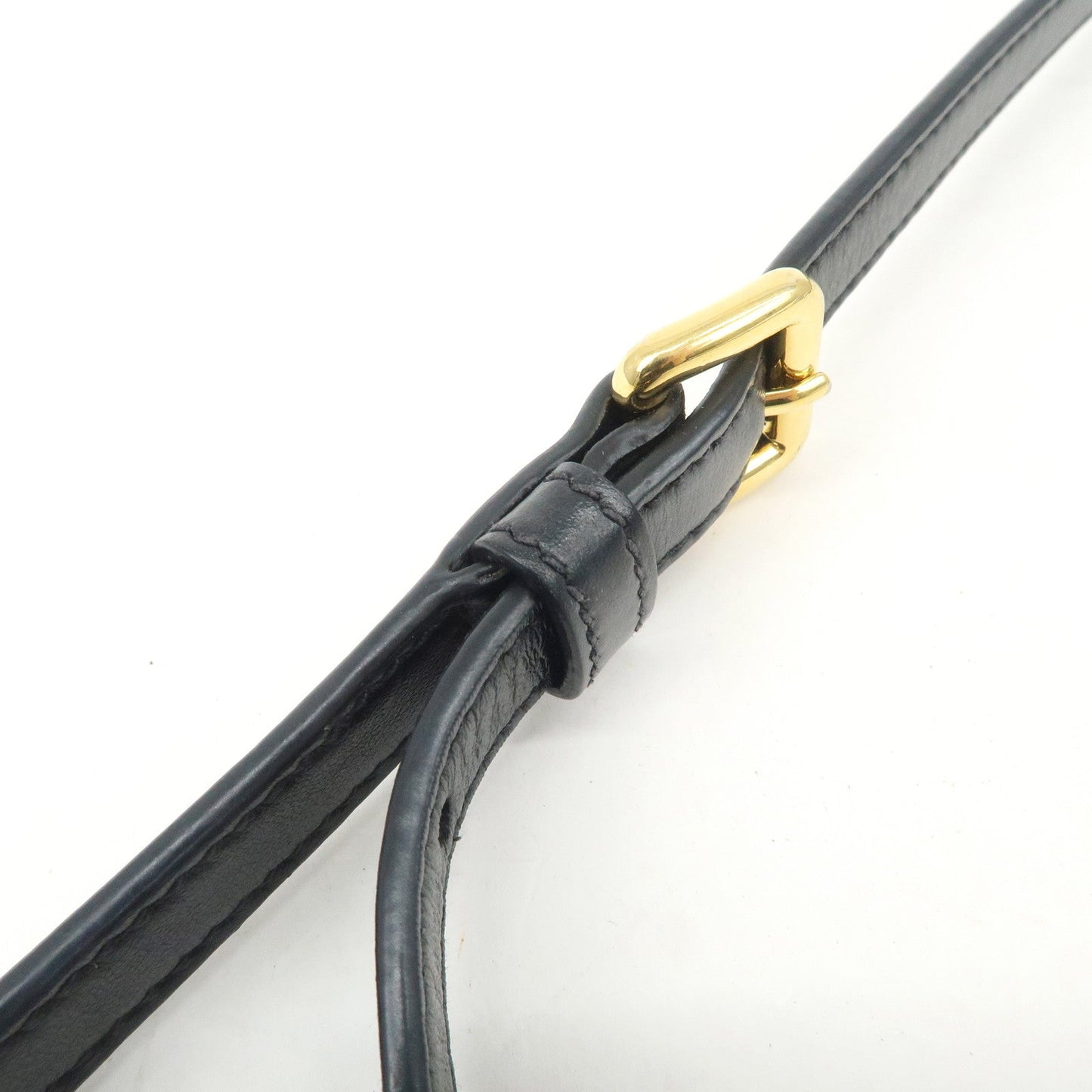 Prada Logo Saffiano Leather Shoulder Bag Gold HDW Black【Pre-order】
