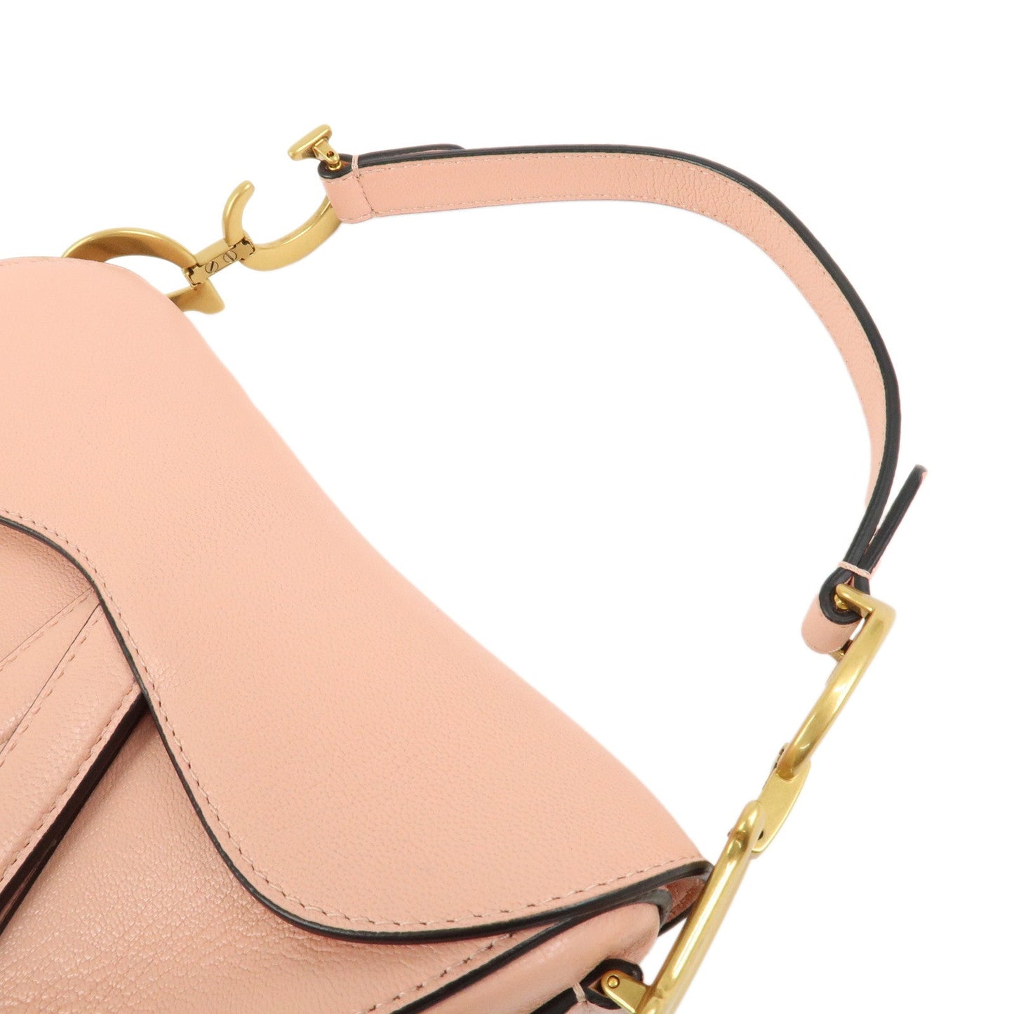 Christian Dior CD Logo Leather Saddle Bag Mini Hand Bag【Pre-order】