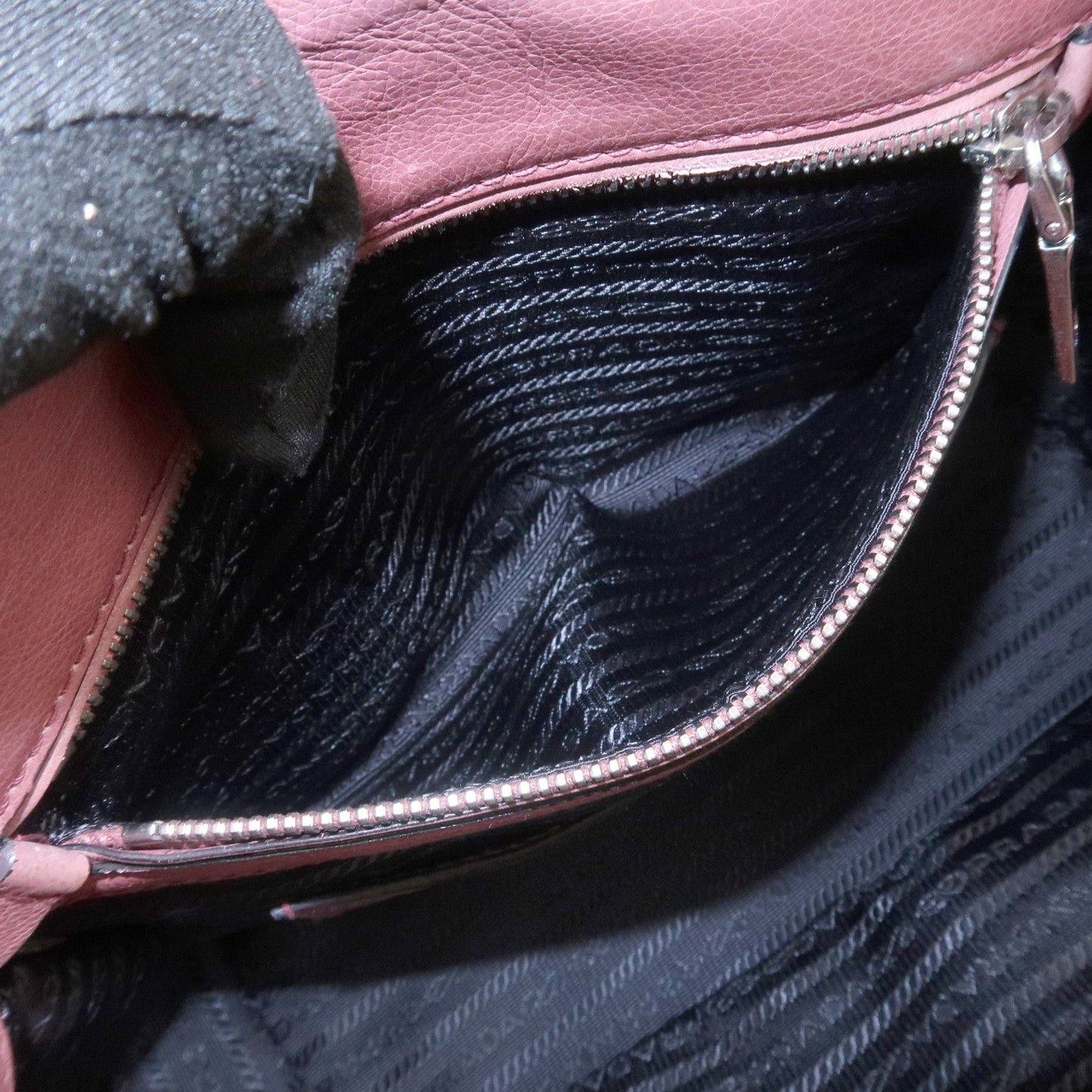 Prada Logo Leather 2Way Bag Hand Bag Shoulder Bag Pink BN2665【Pre-order】