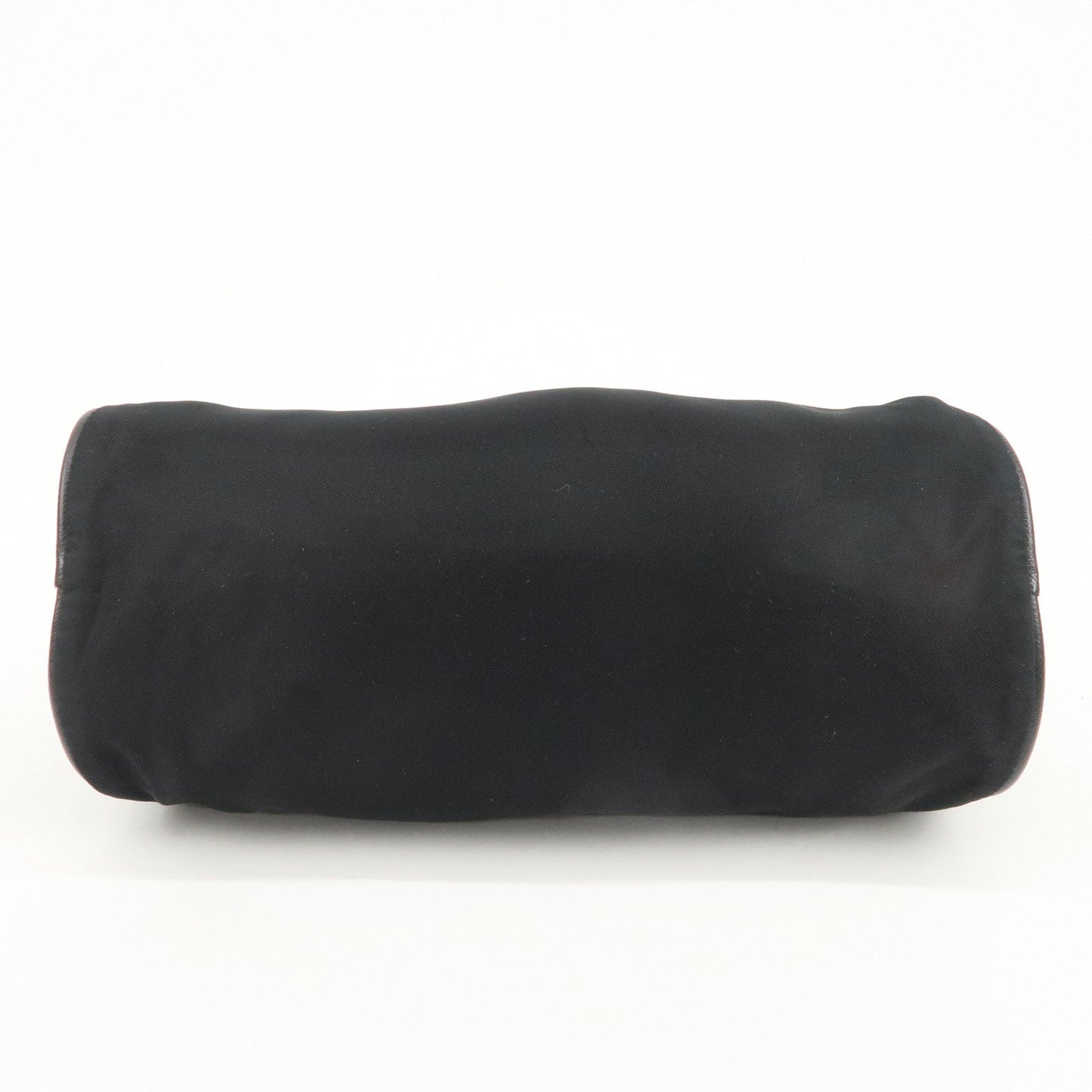 Prada Triangle Logo Nylon Saffiano Leather Hand Bag Black【Pre-order】