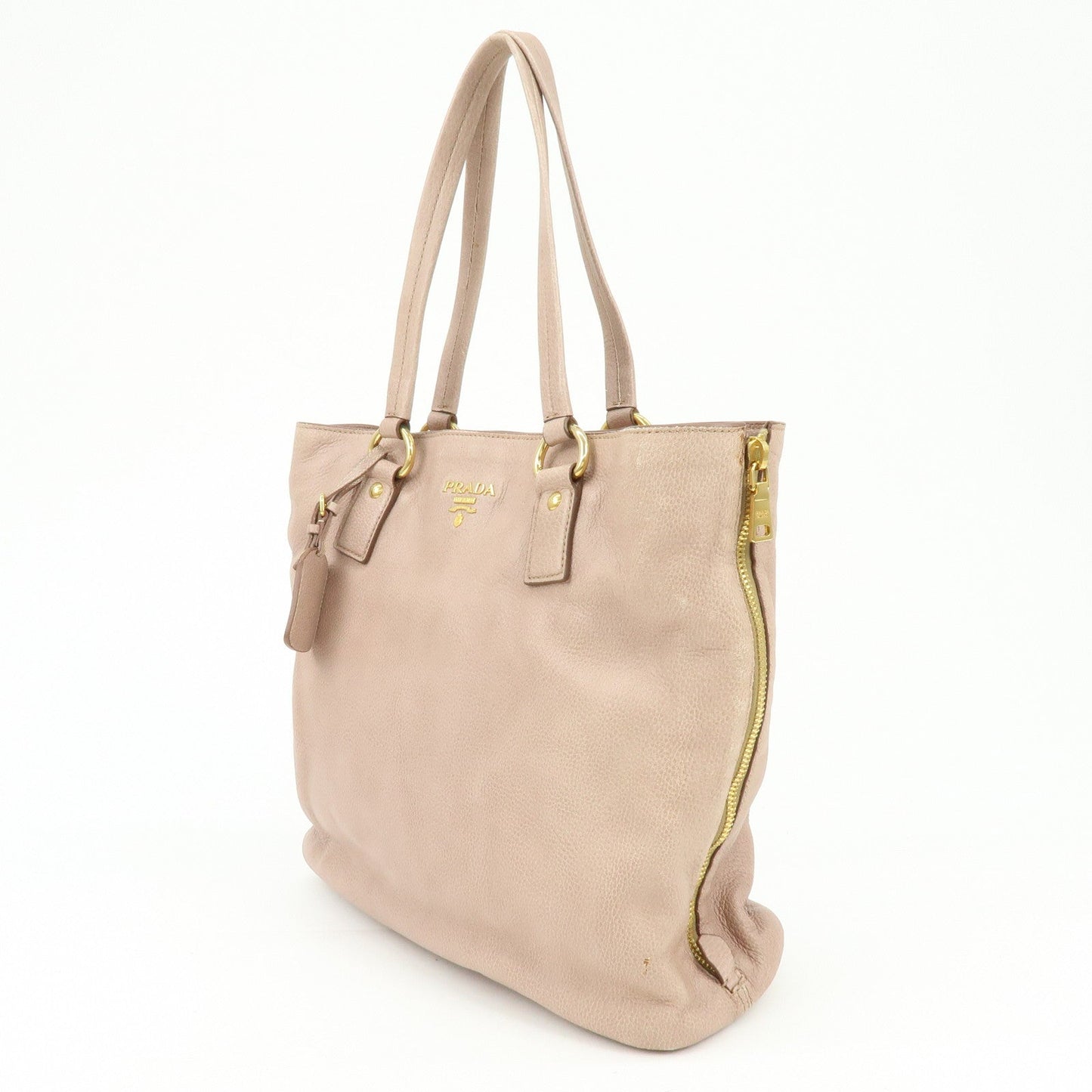 Prada Logo Leather Tote Bag Shoulder Bag Pink【Pre-order】