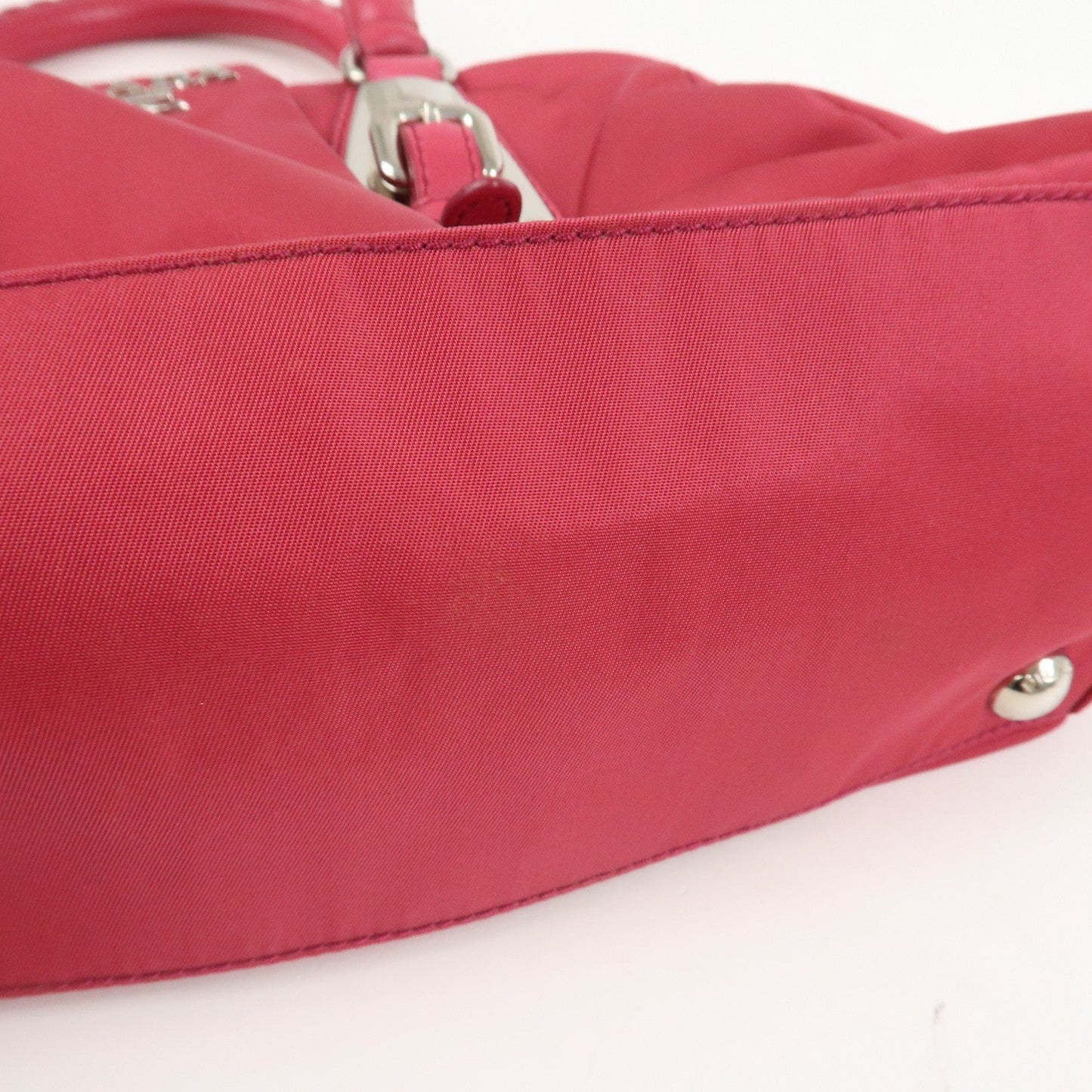 Prada Logo Nylon Leather 2Way Bag Hand Bag Shoulder Bag Pink【Pre-order】