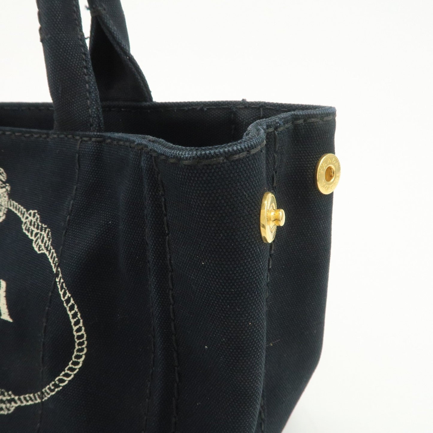 Prada Logo Canapa Mini Canvas 2Way Bag Hand Bag Shoulder Bag 1BG439【Pre-order】