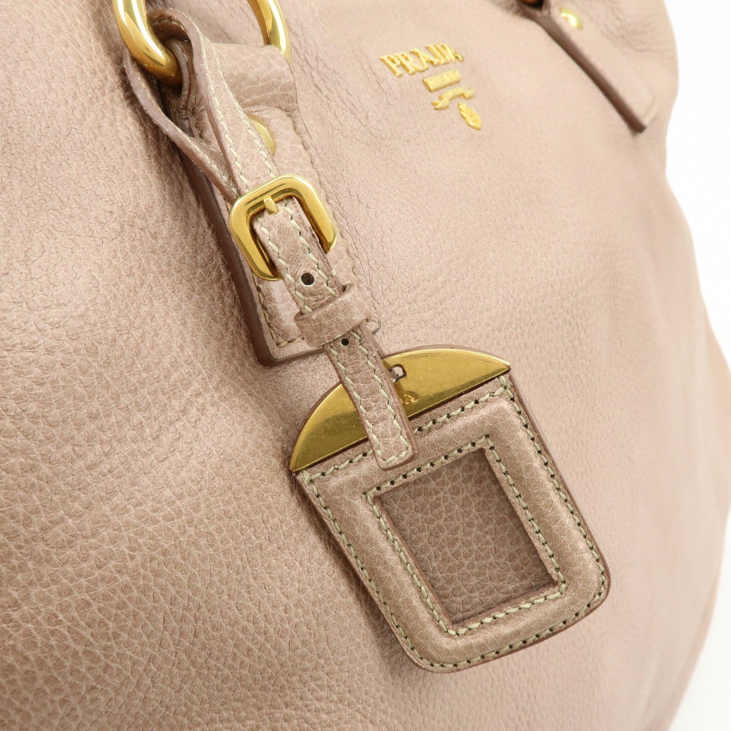 Prada Logo Leather Tote Bag Shoulder Bag Pink【Pre-order】