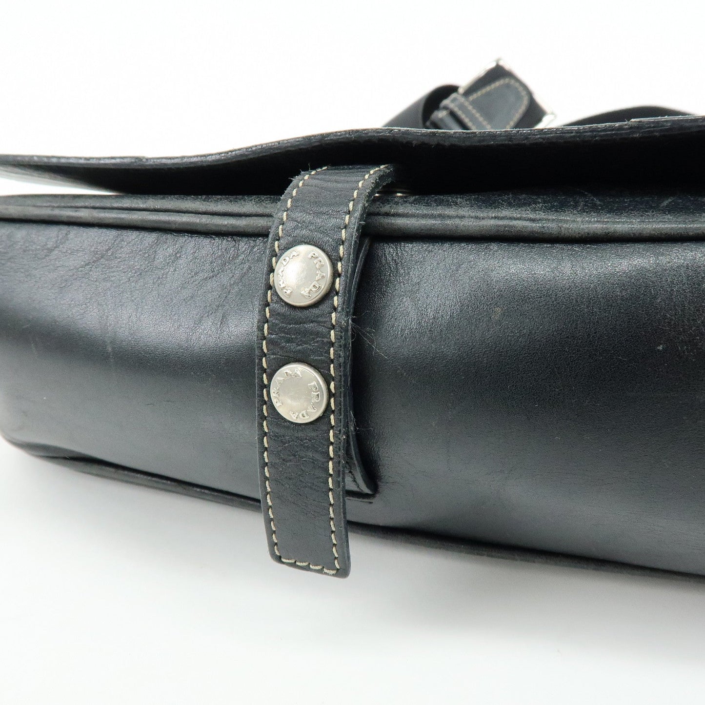 Prada Leather Shoulder Bag Hand Bag Black【Pre-order】