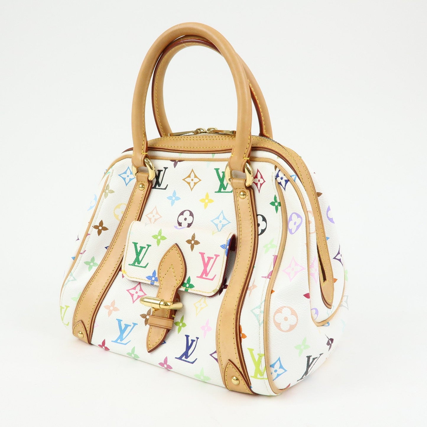 Louis Vuitton Monogram Multicolor Priscilla Hand Bag Blanc M40096【Pre-order】